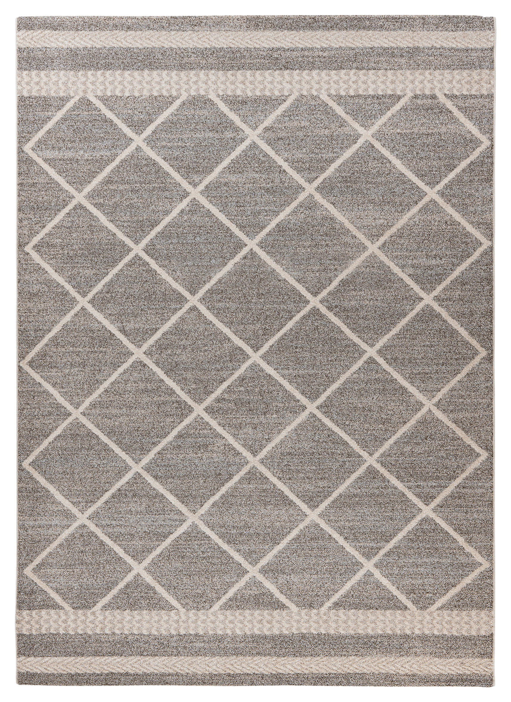 360Living Teppich Rhombus beige B/L: ca. 120x170 cm Rhombus - braun/beige (120,00/170,00cm) - 360Living