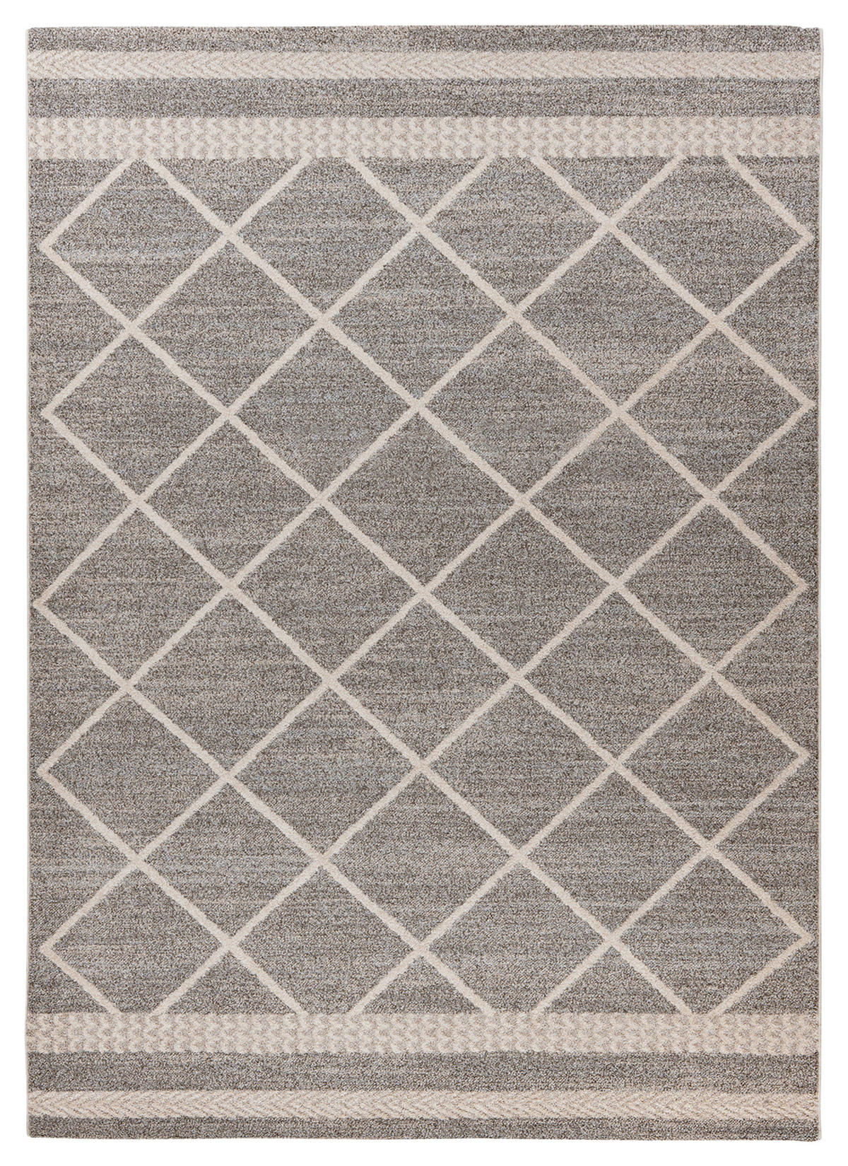 360Living Teppich Rhombus beige B/L: ca. 120x170 cm Rhombus - braun/beige (120,00/170,00cm) - 360Living
