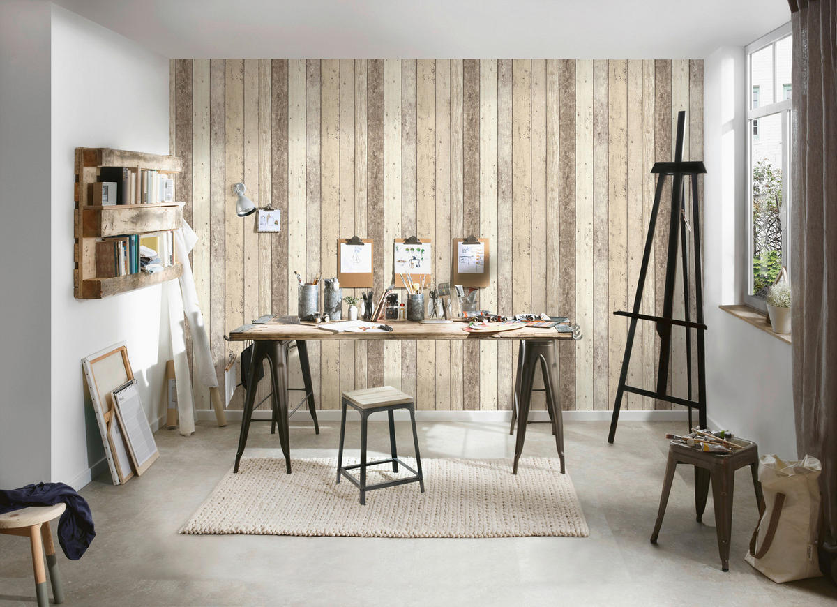 A.S.Creation Vliestapete Best of Wood`n Stone 2nd Edition Holzoptik beige B/L: ca. 53x1005 cm Best of Wood`n Stone 2nd Edition - beige (53,00/1005,00cm) - A.S.Creation