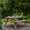 AXI Picknicktisch Julie natur Holz B/H/T: ca. 154x74x177 cm Julie - natur (154,00/74,00/177,00cm) - AXI
