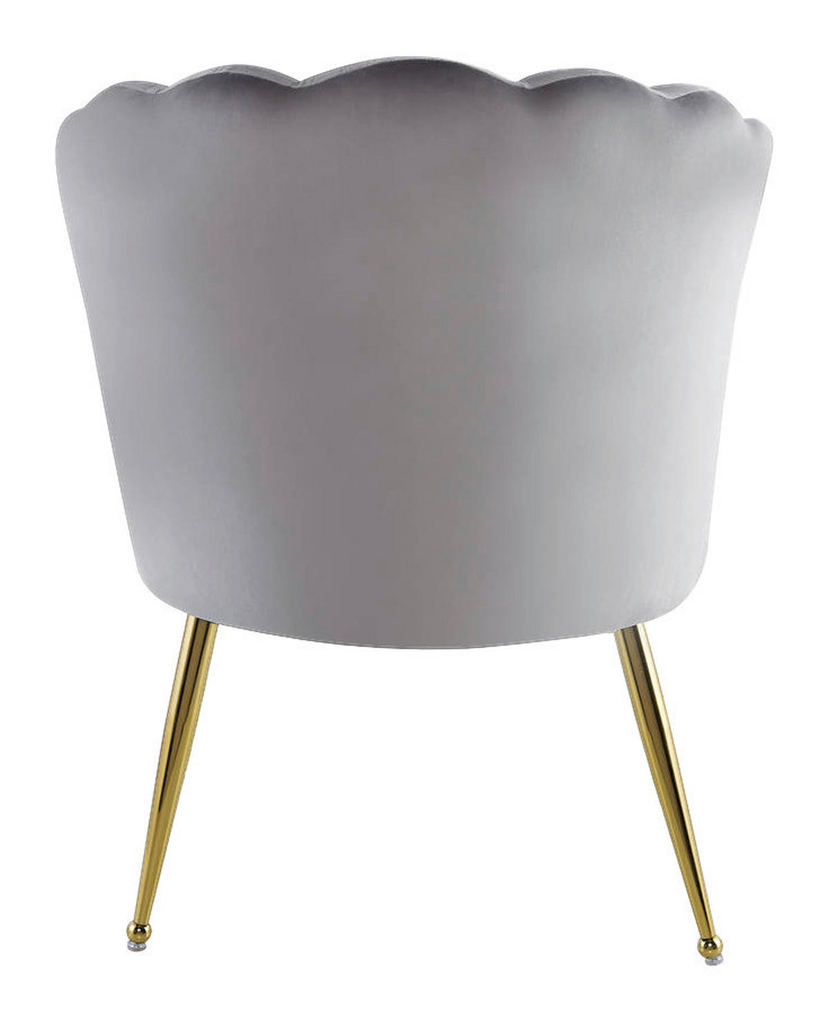 Stuhl Pippa 101 grau Microfaser B/H/T: ca. 67x87x70 cm Pippa 101 - gold/grau (67,00/87,00/70,00cm) - 360 Living