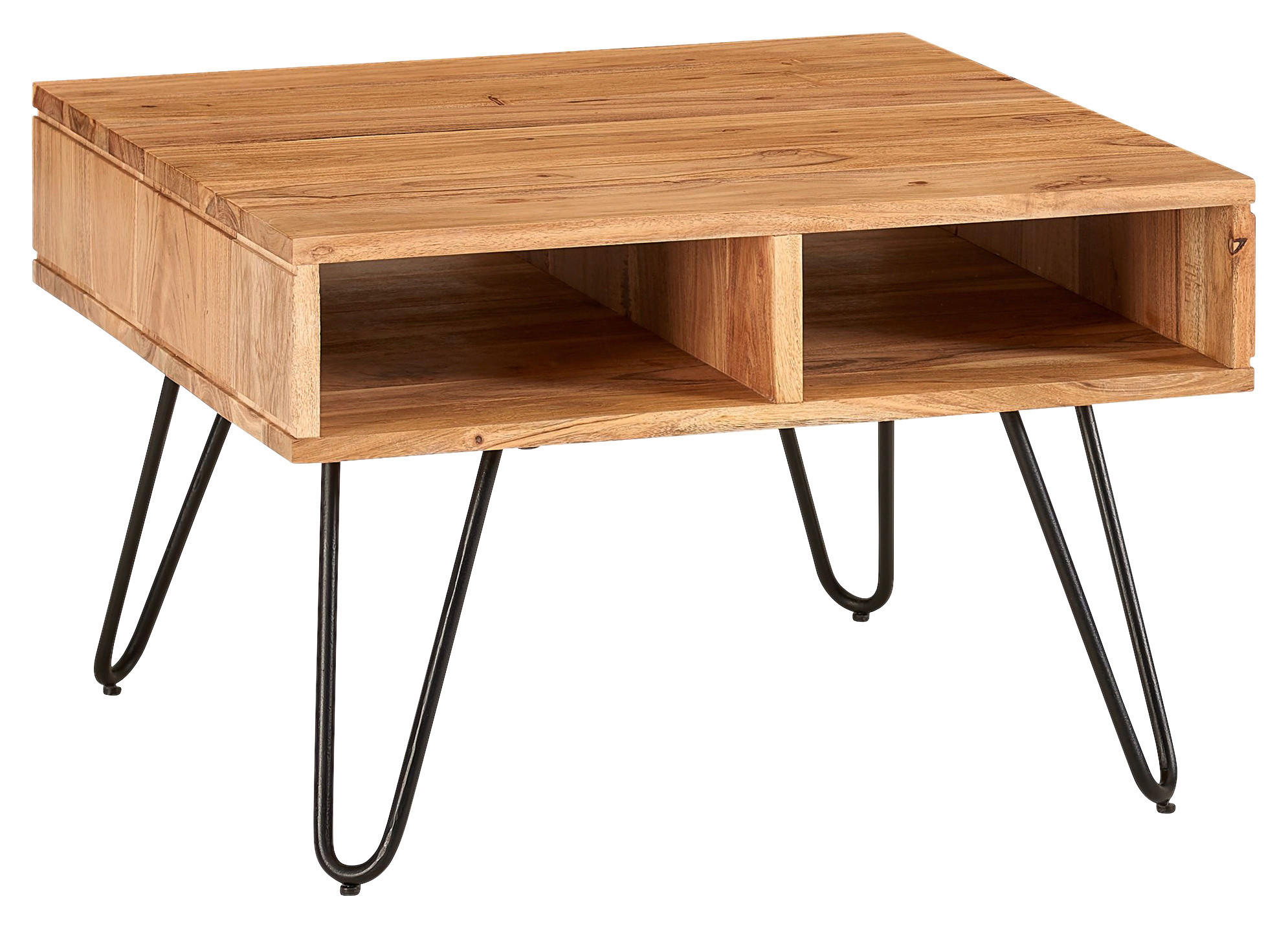Couchtisch braun B/H/T: ca. 60x40x60 cm Couchtisch - braun (60,00/40,00/60,00cm) - Wohnling