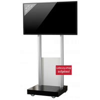 VCM TV-Standfuß TV Standfuß schwarz Monte Visolo 1 TV Standfuß - schwarz (70,00/177,00/65,00cm) - VCM