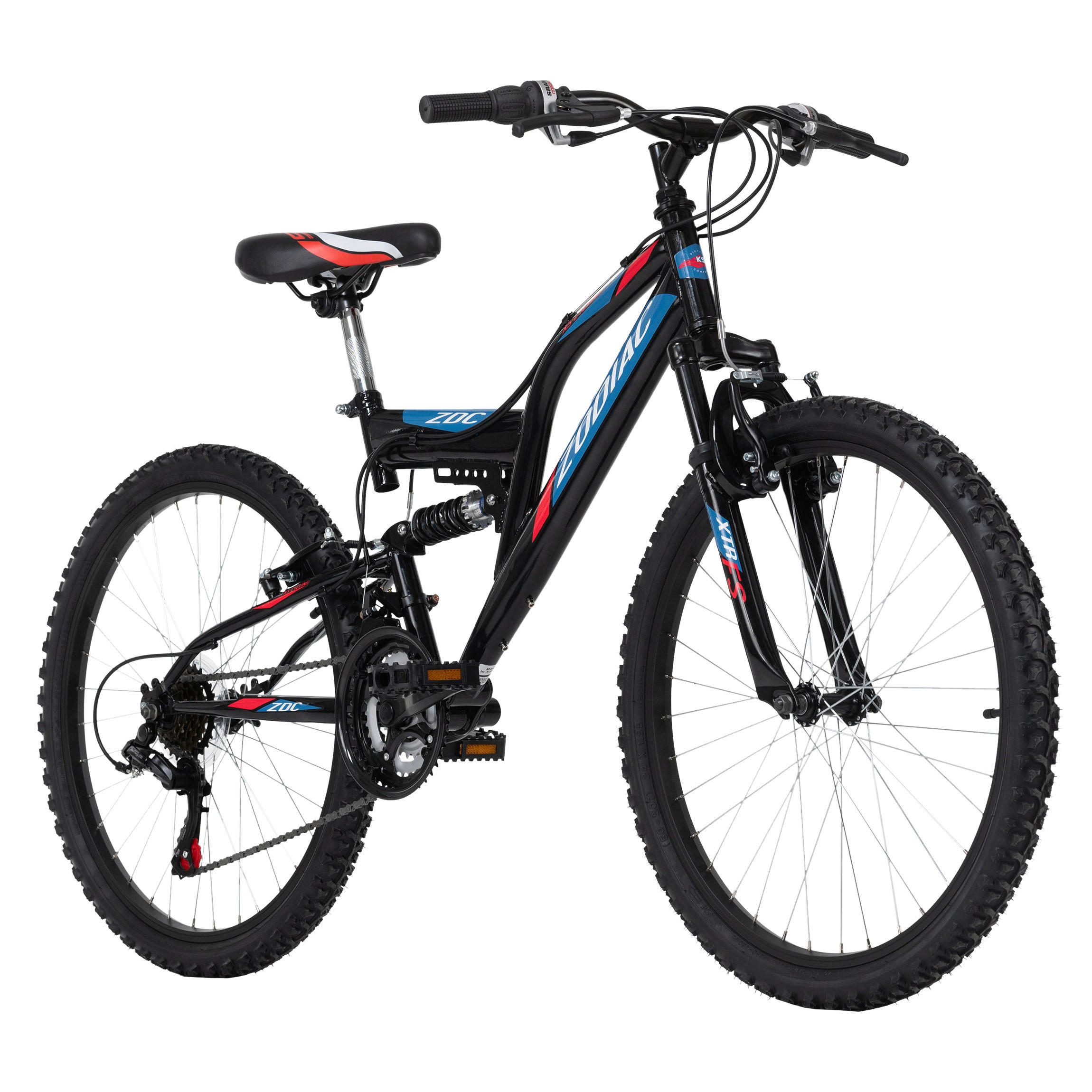 KS-Cycling Kinder-Mountainbike Zodiac Zodiac 24 Zoll Rahmenhöhe 38 cm 18 Gänge weiß weiß ca. 24 Zoll Zodiac - weiß/grün - KS-Cycling