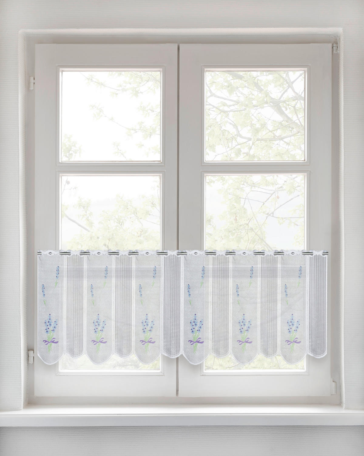 Scheibengardine Lavendel lila B/L: ca. 150x50 cm Lavendel - lila (150,00/50,00cm) - POCOline