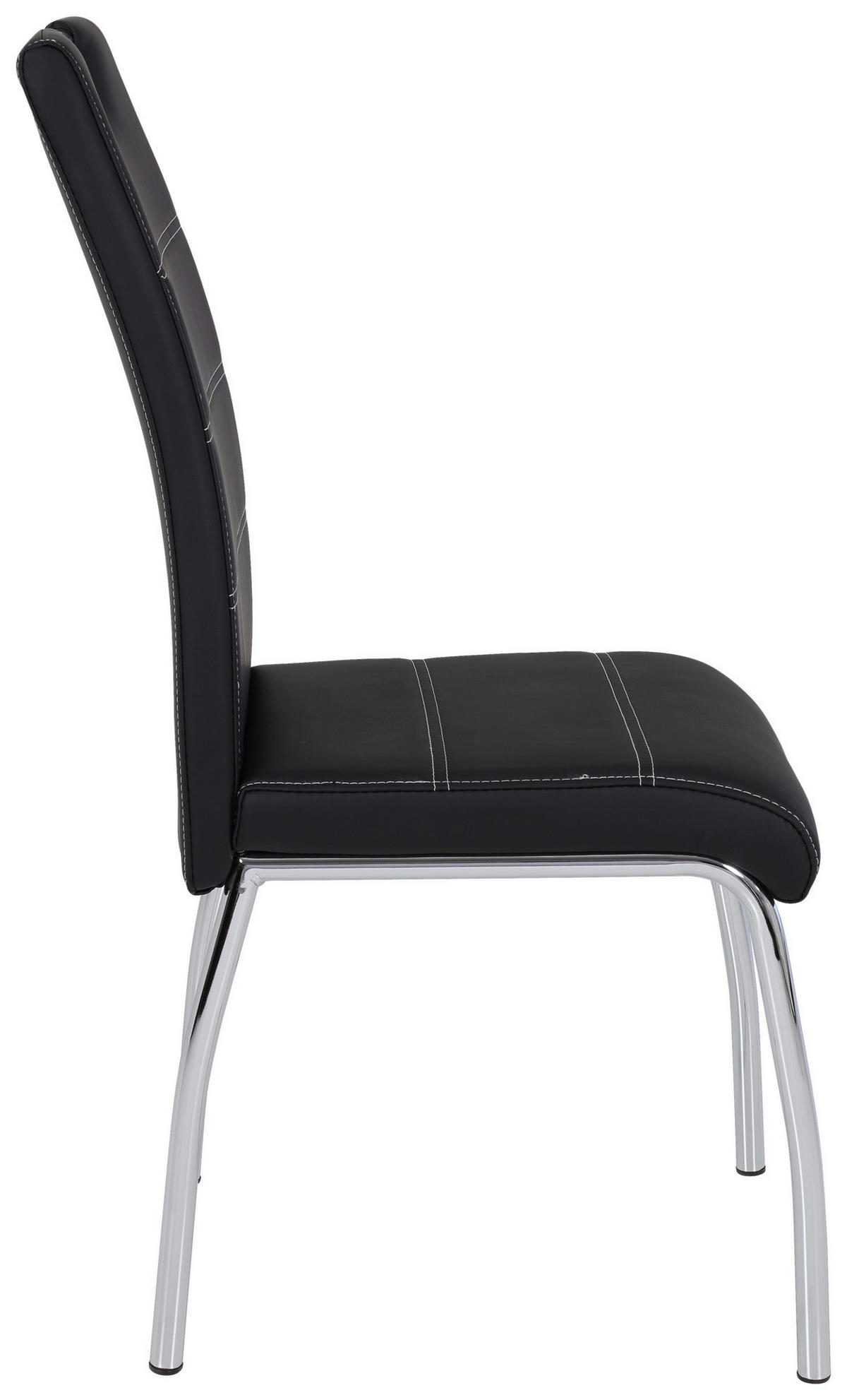 Stuhl Susi 4er Set schwarz Kunstleder B/H/T: ca. 44x98x61 cm Susi 4er Set - schwarz (44,00/98,00/61,00cm) - Hela