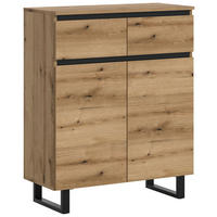 Kommode Tomasa Evoke Oak Nachbildung schwarz B/H/T: ca. 80x99x36 cm Tomasa - schwarz (80,00/99,00/36,00cm) - xonox.home