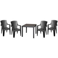 Gartensitzgruppe Eden + King anthrazit Kunststoff Eden + King - anthrazit