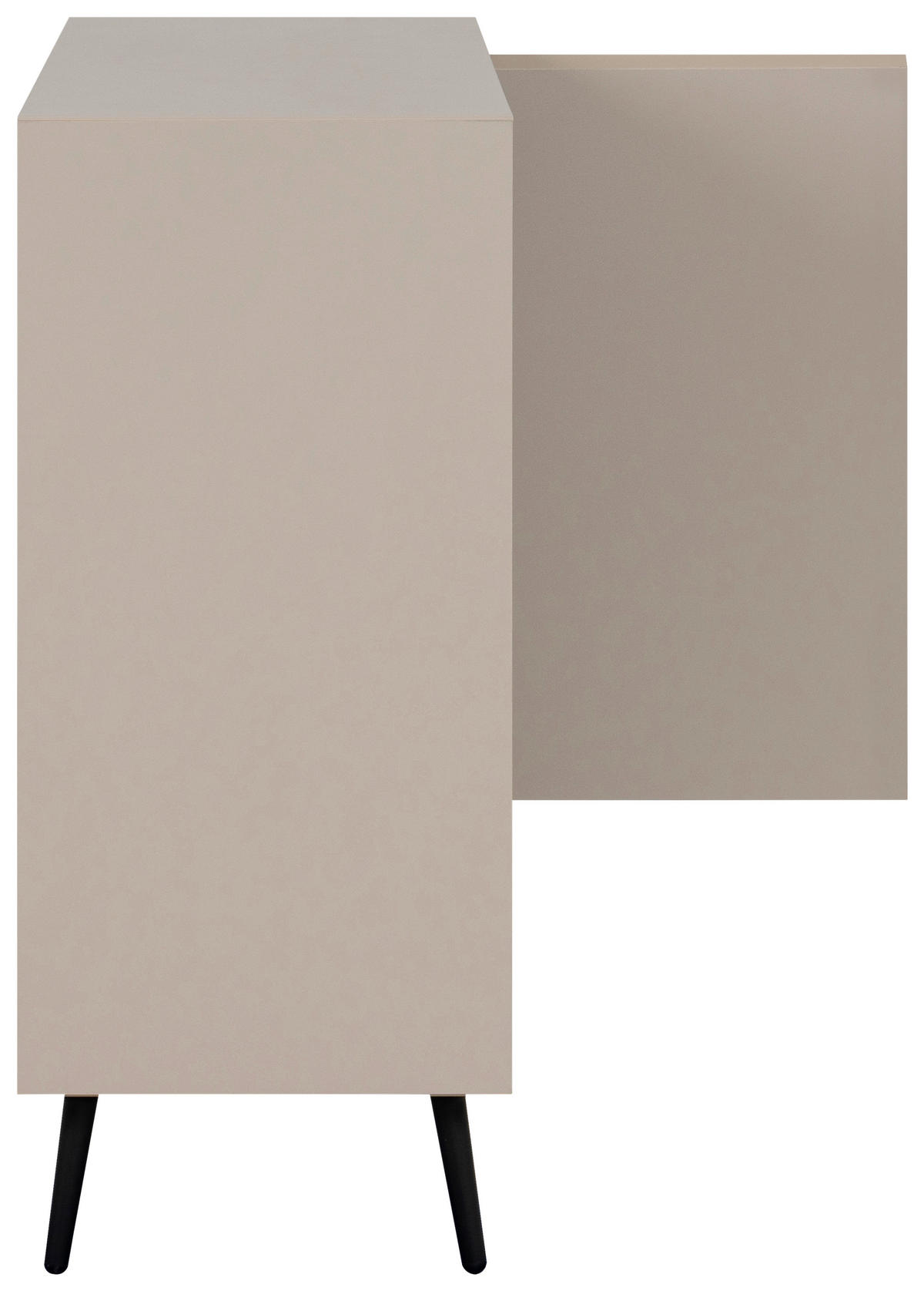 Kommode Arona sand schwarz B/H/T: ca. 90x90x38 cm Arona - sand/schwarz (90,00/90,00/38,00cm)