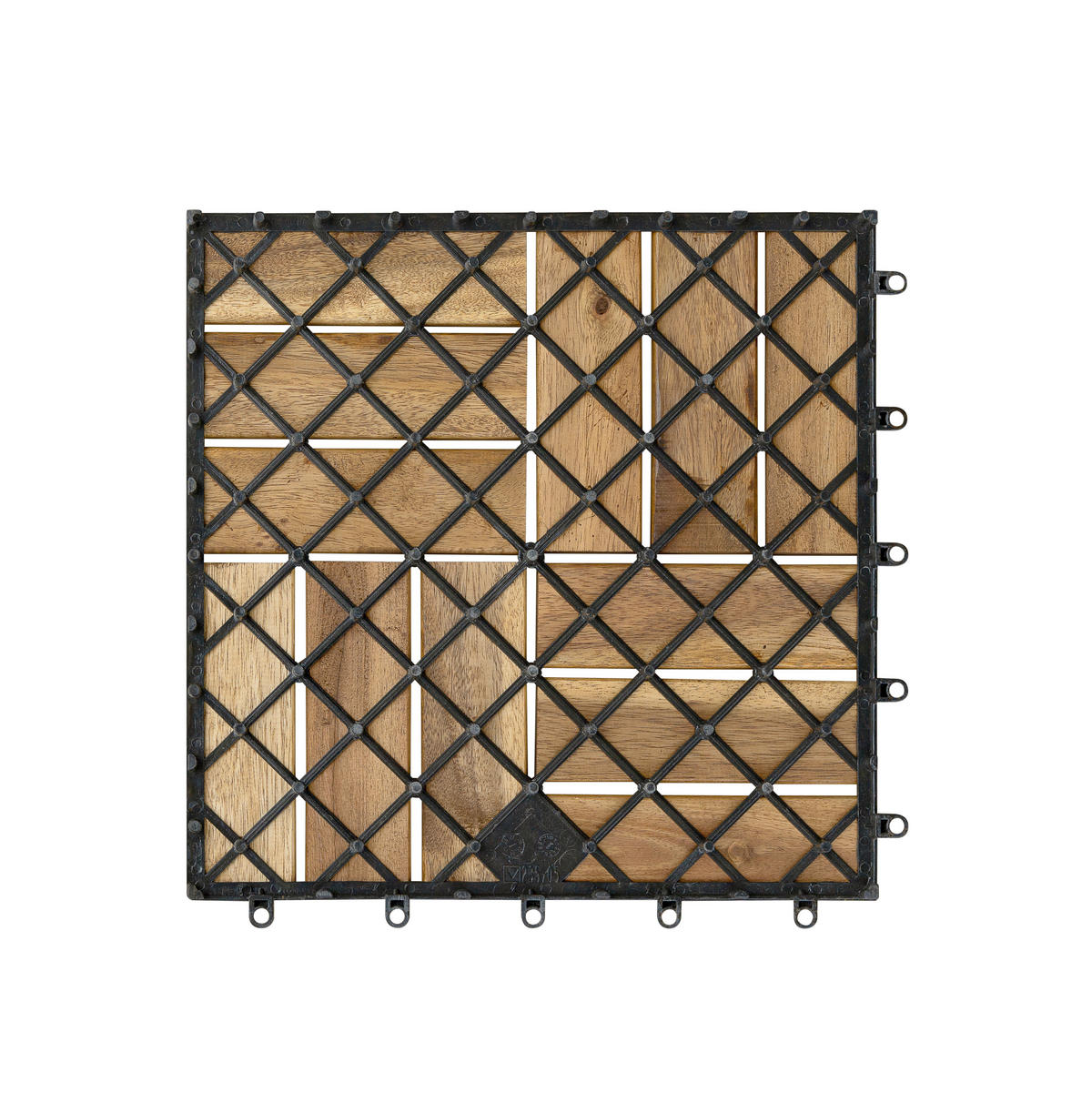 POCOline Terrassenfliese Akazie Akazie B/L: ca. 30x30 cm Akazie - Akazie (30,00/30,00/2,40cm) - POCOline