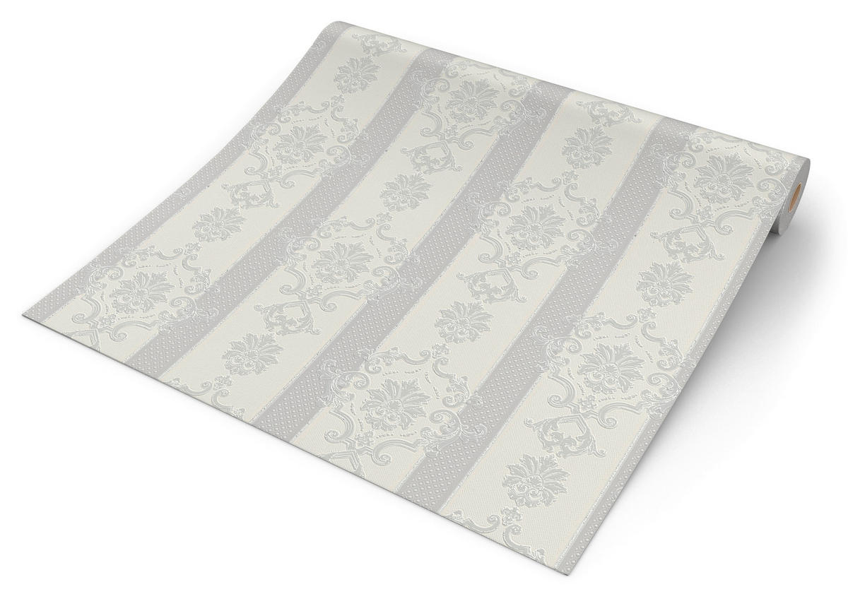 Erismann Vinyltapete Ornament grau B/L: ca. 53x1005 cm Vinyltapete_20028-10 - grau (53,00/1005,00cm) - Erismann