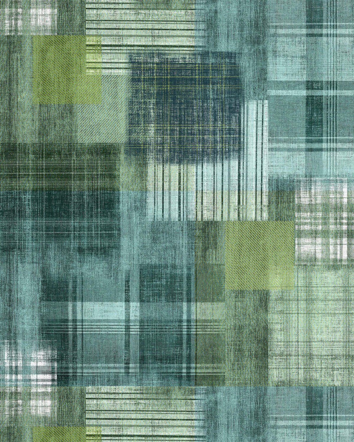 Komar Fototapete Patchy Plaid B/L: ca. 200x250 cm Patchy Plaid - (200,00/250,00cm) - Komar