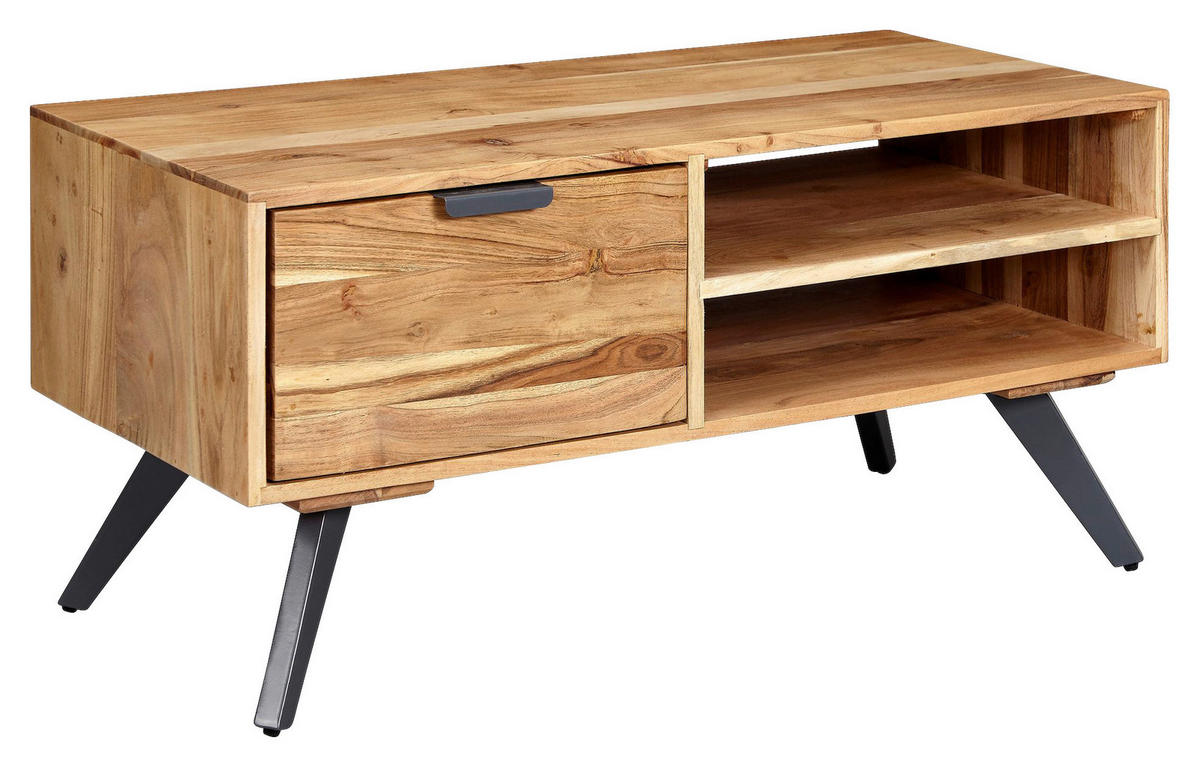 Couchtisch braun B/H/T: ca. 45x45x95 cm Couchtisch - braun (45,00/45,00/95,00cm) - Wohnling