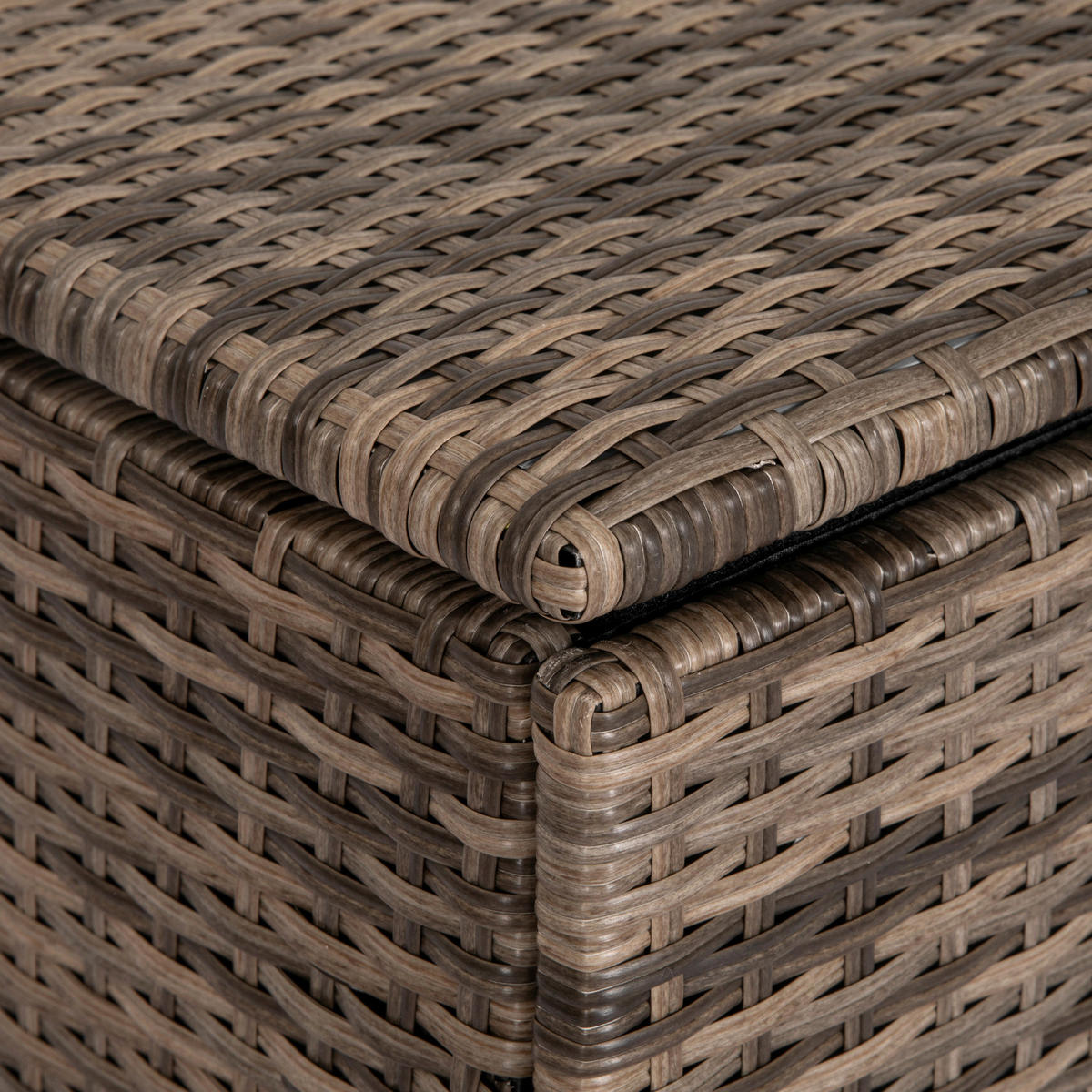 Outsunny Auflagenbox sand Polyrattan B/H/L: ca. 75x70x75 cm Auflagenbox - sand (75,00/75,00/70,00cm) - Outsunny