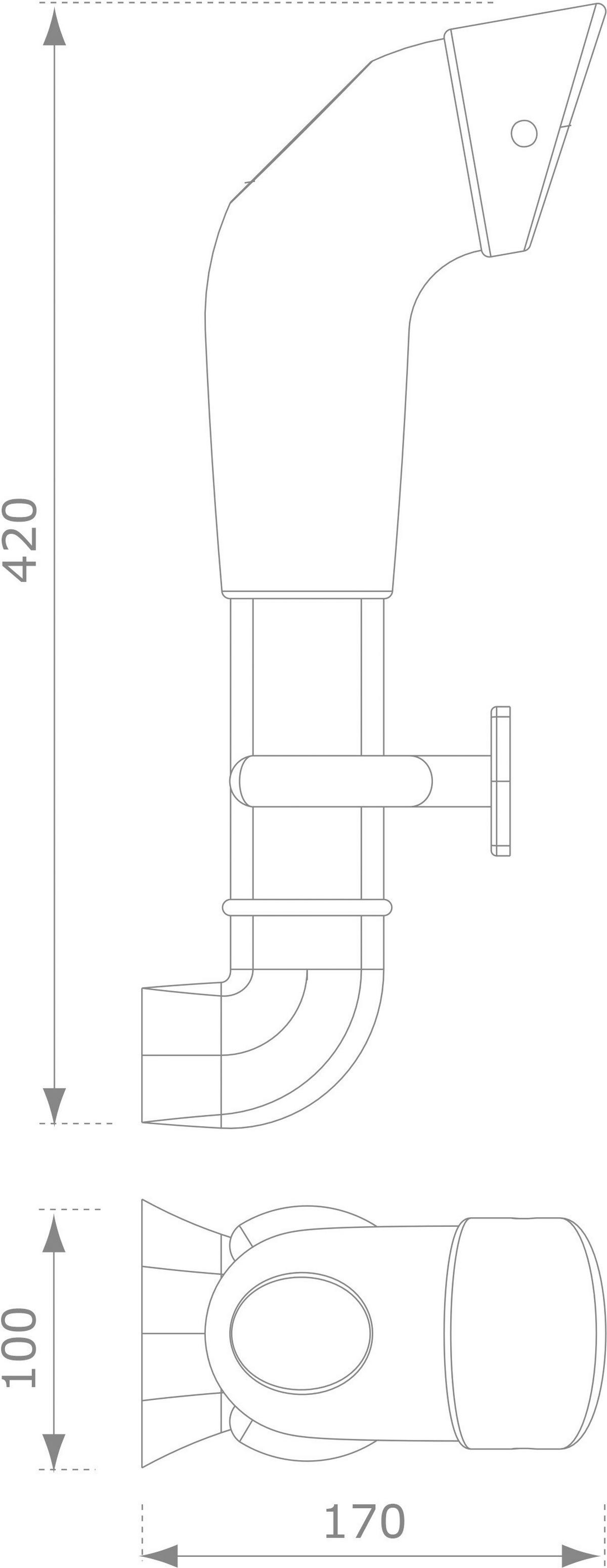 AXI Periskop grün B/H/L: ca. 10x42x17 cm Periskop - grün (17,00/10,00/42,00cm) - AXI