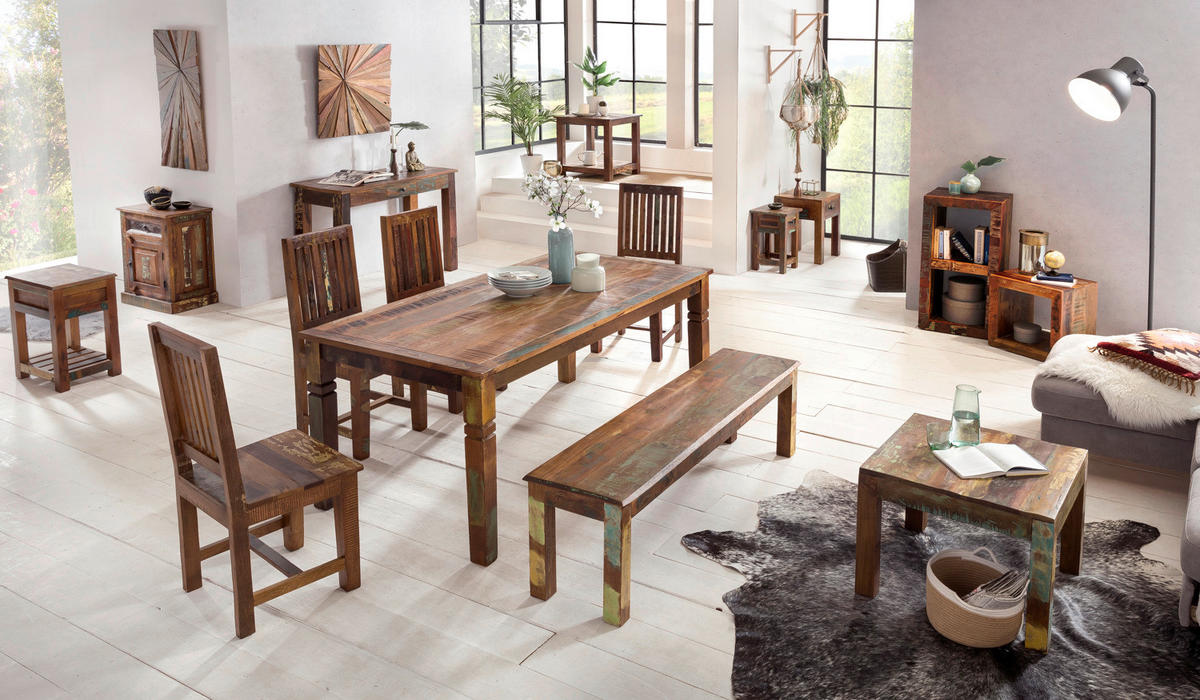 Wohnling Couchtisch bunt B/H/T: ca. 60x47x60 cm Couchtisch - bunt (60,00/47,00/60,00cm) - Wohnling