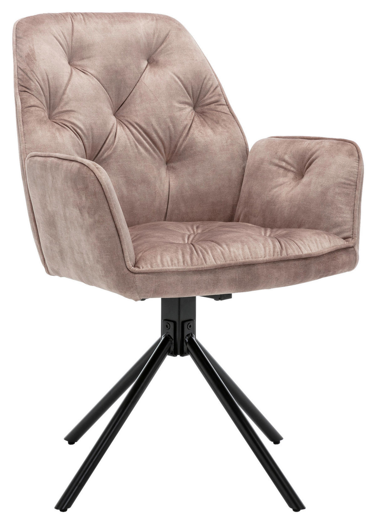 byLIVING Sessel SARINA  2er-Set beige Vintage Samt Metall B/H/T: ca. 59,5x89x62 cm SARINA  2er-Set - beige (59,50/89,00/62,00cm) - byLIVING