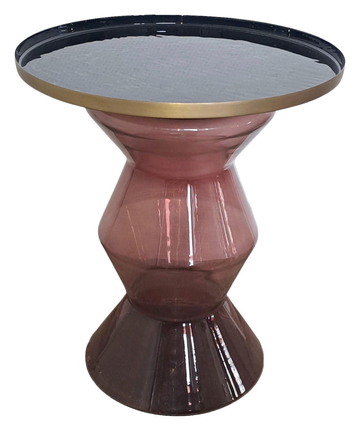 Beistelltisch Katris II messing Eisen H/D: ca. 53x50 cm Katris II - messing/rot (50,00/53,00cm)