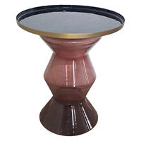 Beistelltisch Katris II messing Eisen H/D: ca. 53x50 cm Katris II - messing/rot (50,00/53,00cm)