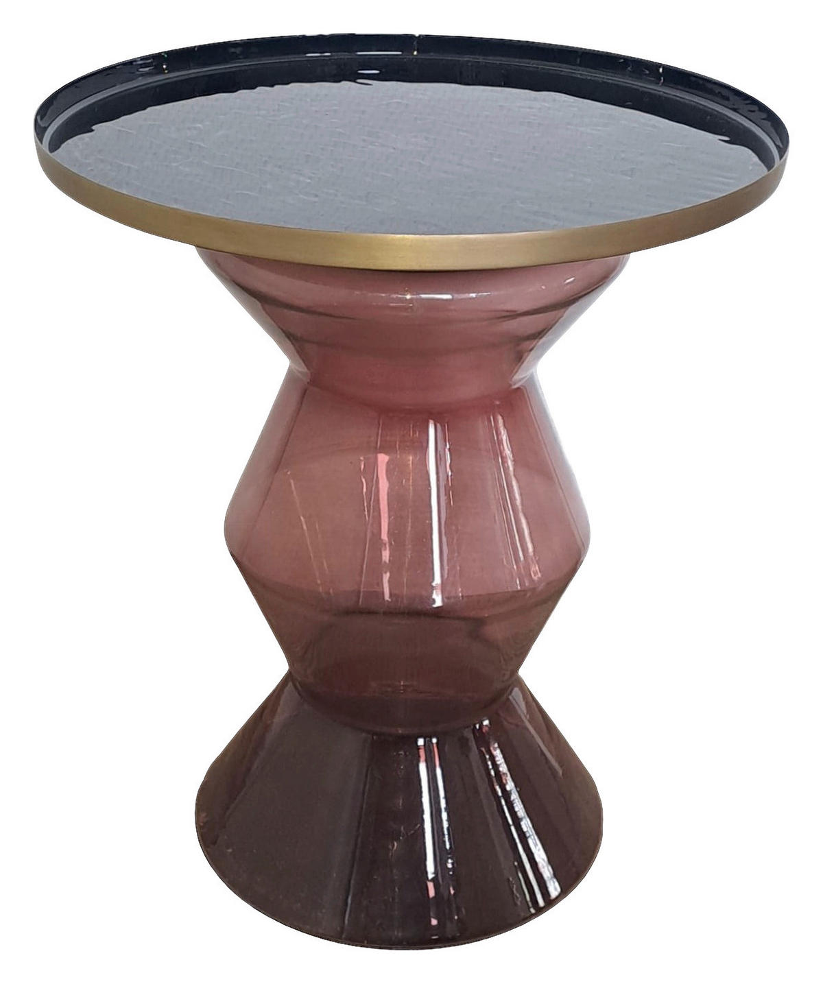 Beistelltisch Katris II messing Eisen H/D: ca. 53x50 cm Katris II - messing/rot (50,00/53,00cm)