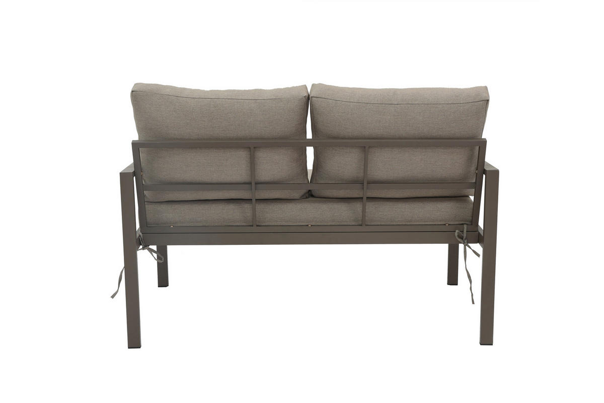 POCOline Gartensitzgruppe Toulouse braun Stahl Toulouse - braun/beige - POCOline