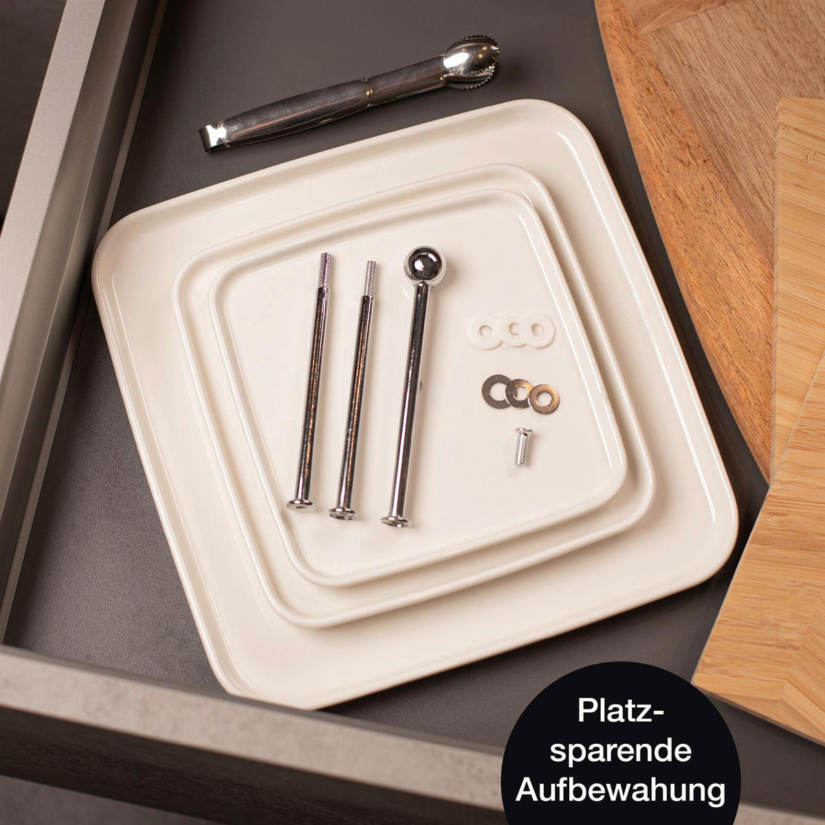 Moritz & Moritz Etagere weiß Porzellan H: ca. 35 cm Etagere - weiß (35,00cm) - Moritz & Moritz