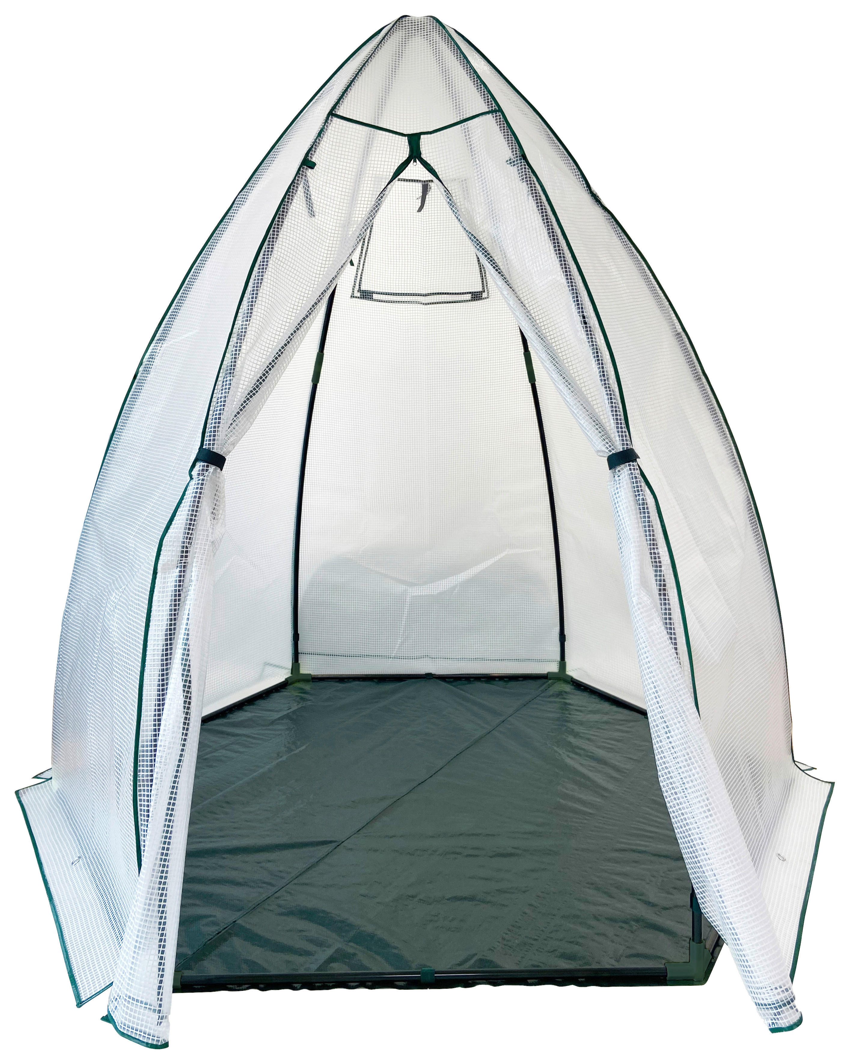 Westmann Gewächshaus Minze B/H/L: ca. 200x200x200 cm Minze - weiß (200,00/200,00/200,00cm) - Westmann