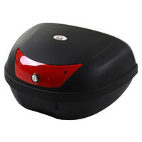 HOMCOM Motorrad-Koffer B/H/L: ca. 43x33x59 cm Motorrad-Koffer 48l - schwarz (59,00/43,00/33,00cm) - HOMCOM