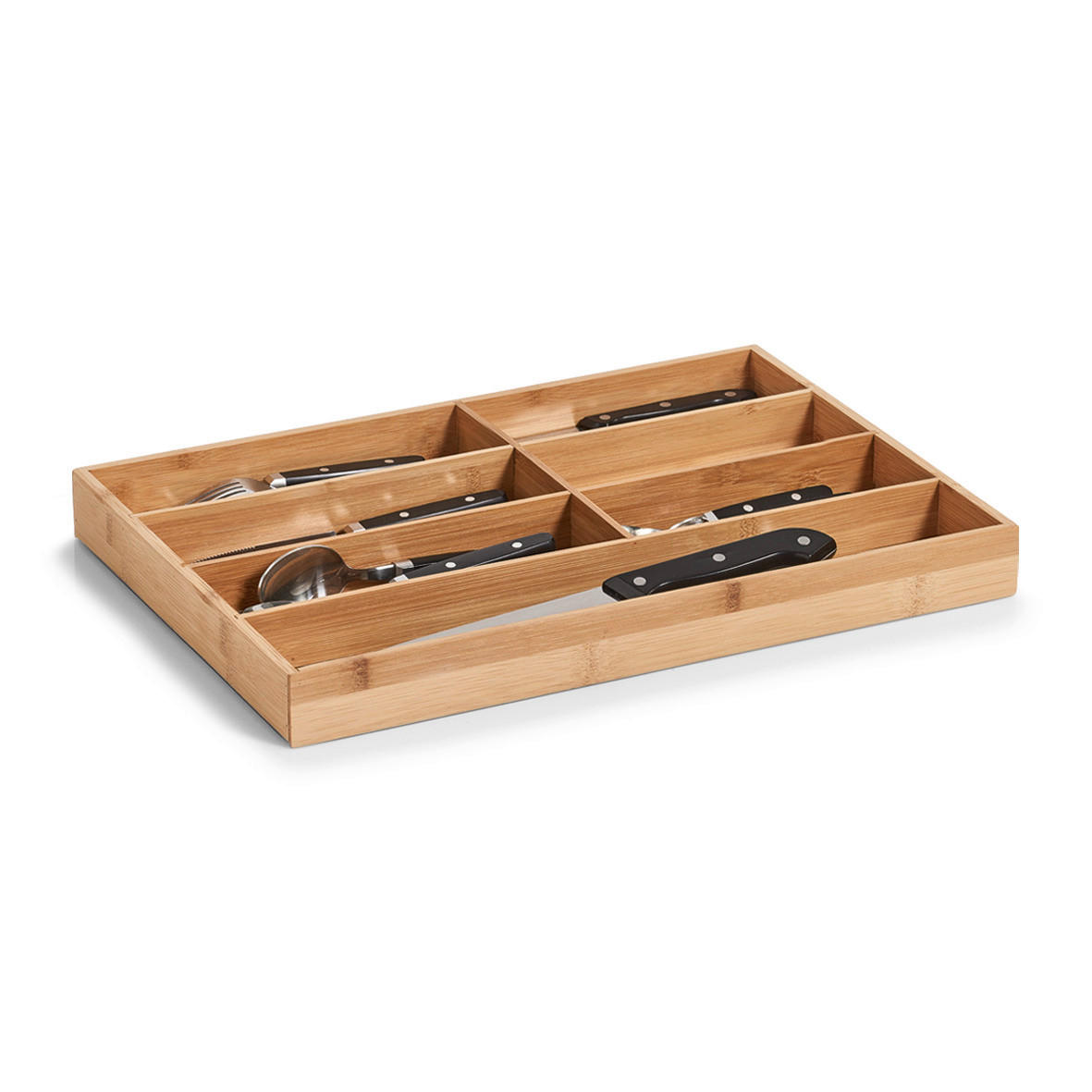 Zeller Besteckkasten natur Bambus B/H/L: ca. 30,5x4,3x44 cm Besteckkasten - natur (44,00/30,50/4,30cm) - Zeller