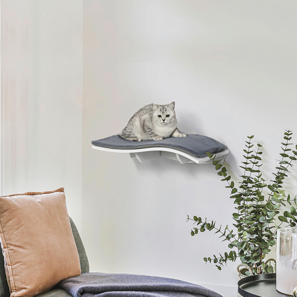 PawHut Katzenbett Katzenbett - (28,00/28,00/12,00cm) - PawHut
