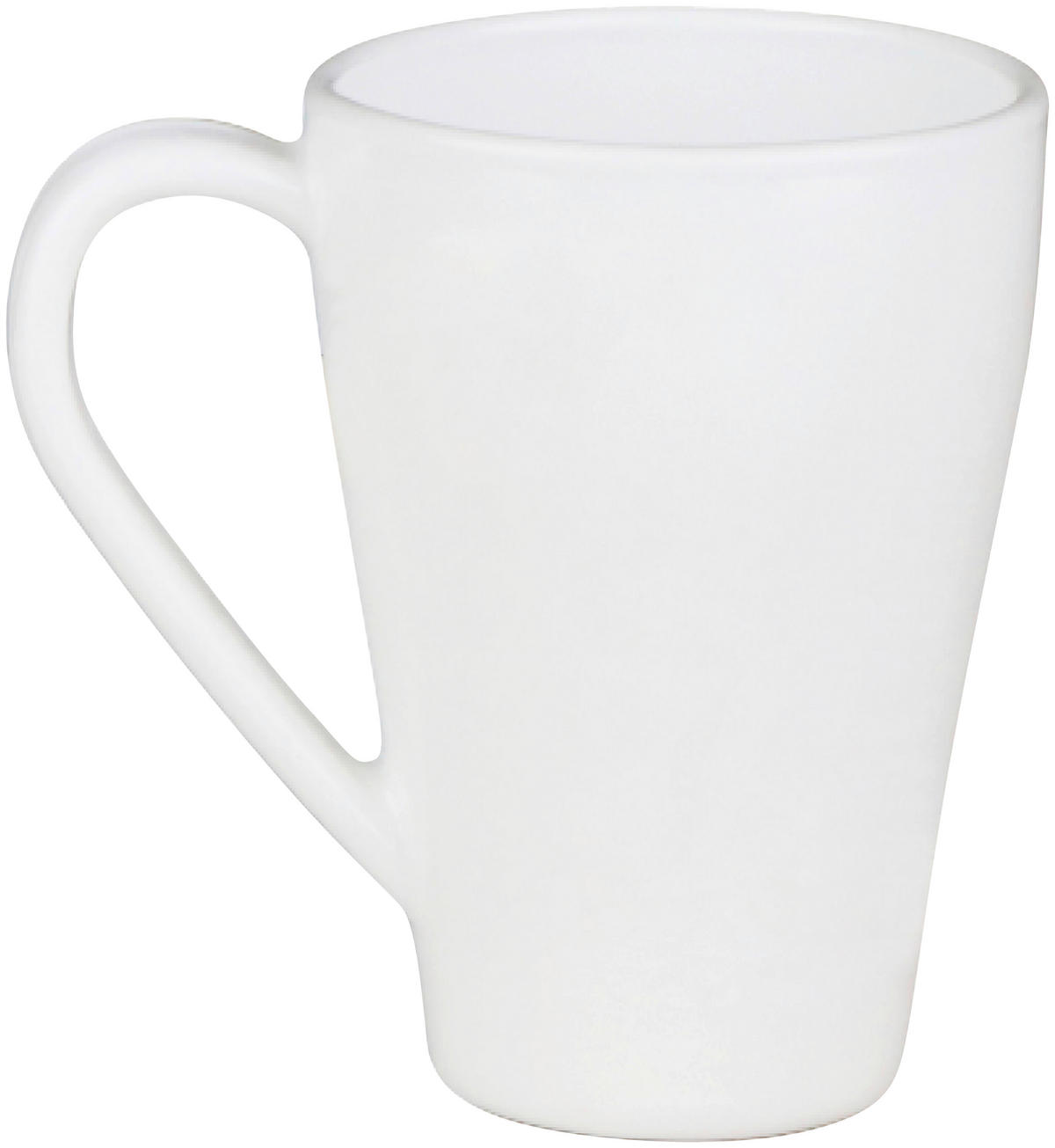 Kaffeebecher weiß Opal-Hartglas H/D: ca. 11x8,7 cm Kaffeebecher_Aria_2 - weiß (8,70/11,00cm)
