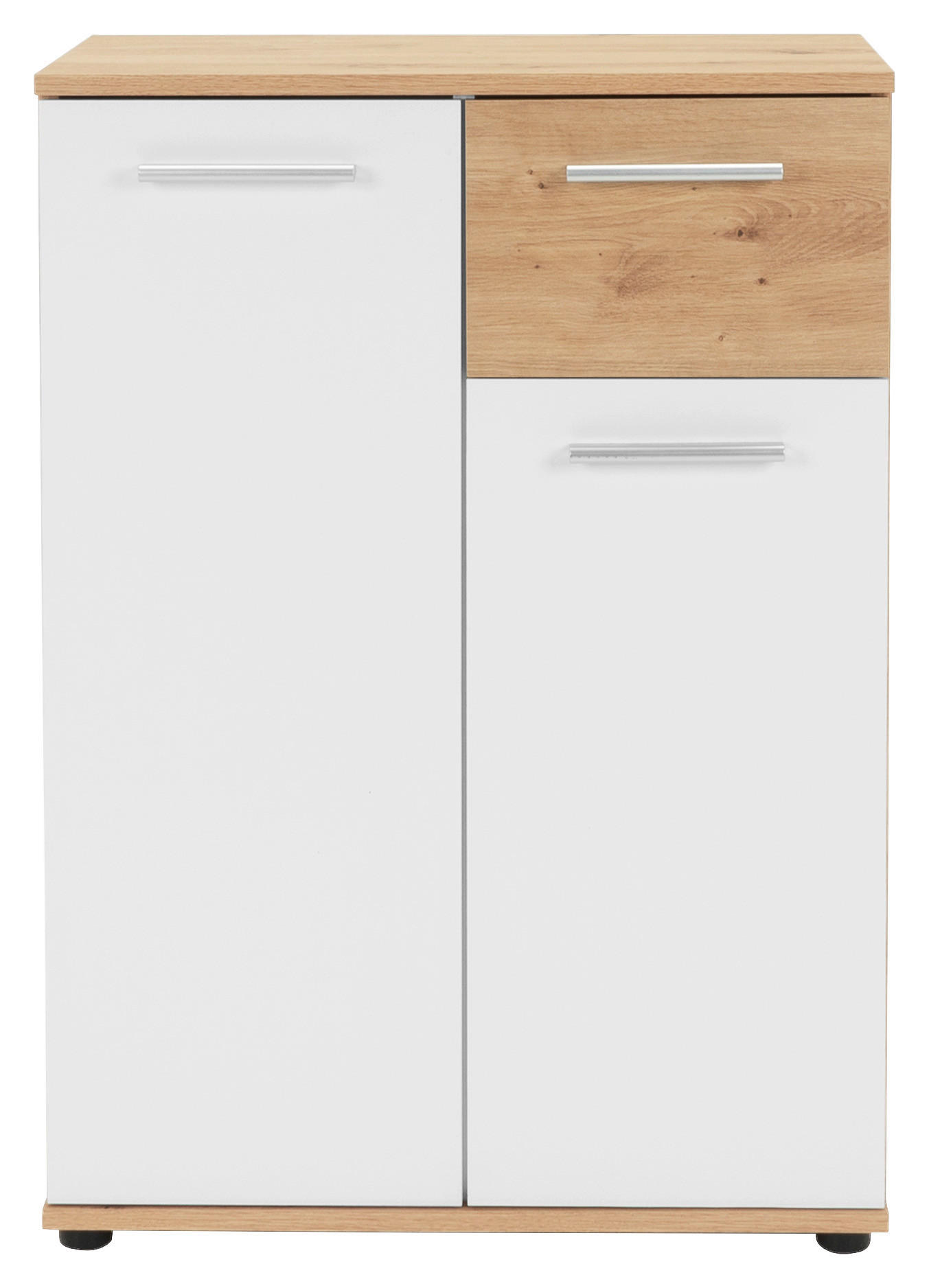 Kommode Jacky 1 B/H/T: ca. 60x85x35 cm Jacky 1 - Eiche/weiß (60,00/85,00/35,00cm)