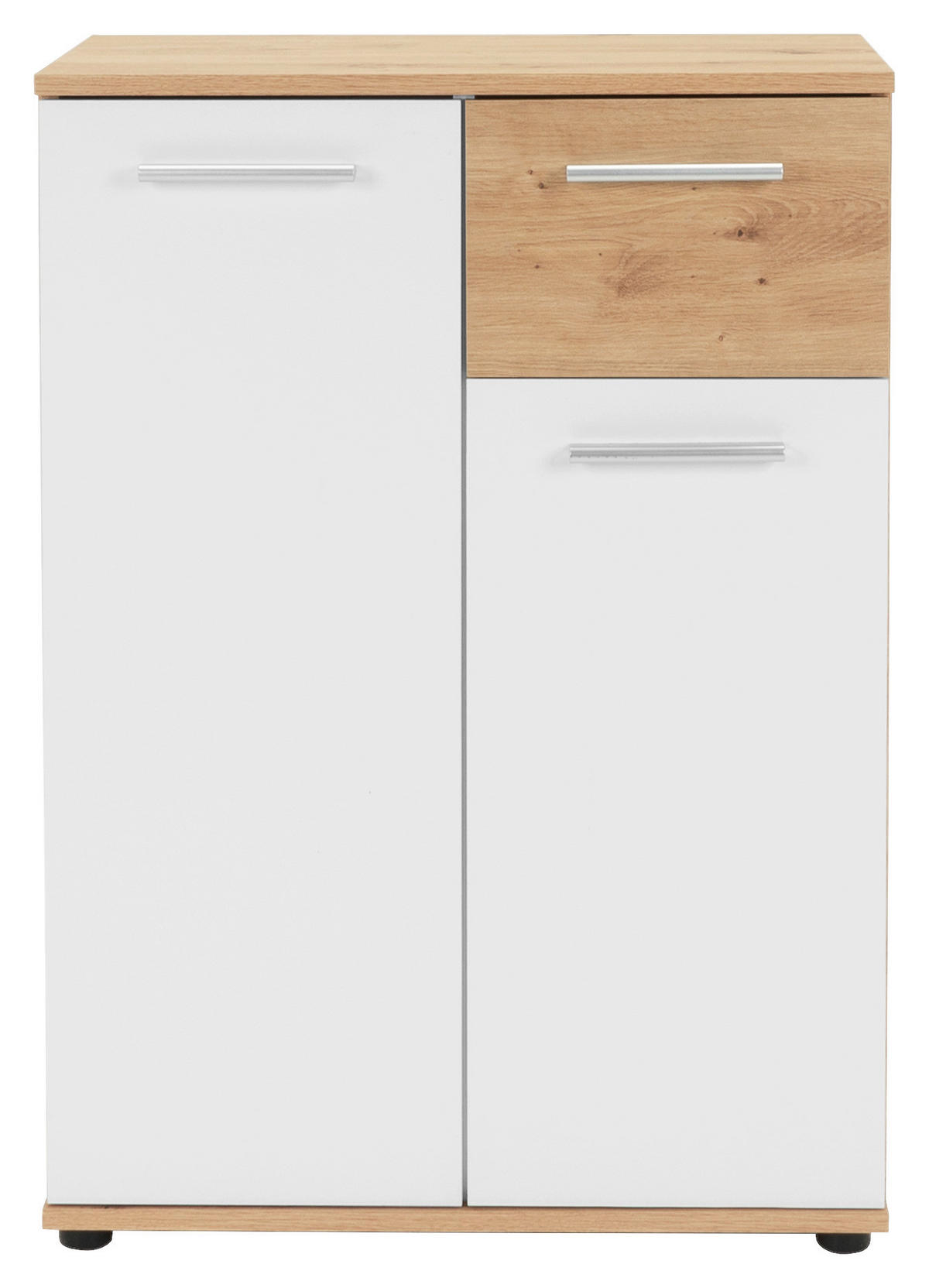 Kommode Jacky 1 B/H/T: ca. 60x85x35 cm Jacky 1 - Eiche/weiß (60,00/85,00/35,00cm)