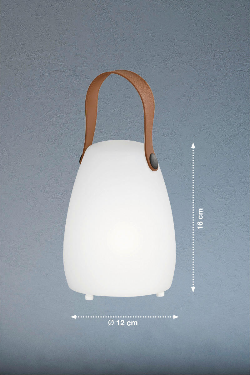 LED-Außenleuchte 850289 Ruby weiß H/D: ca. 16x12 cm Ruby - weiß (12,00/16,00cm) - easy! by FHL