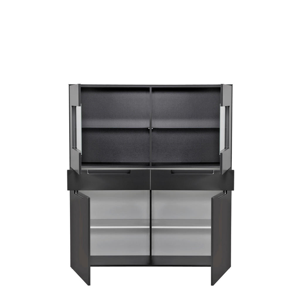 Thumbnail - Highboard Mailand anthrazit matt MDF B/H/T: ca. 128x147x40 cm