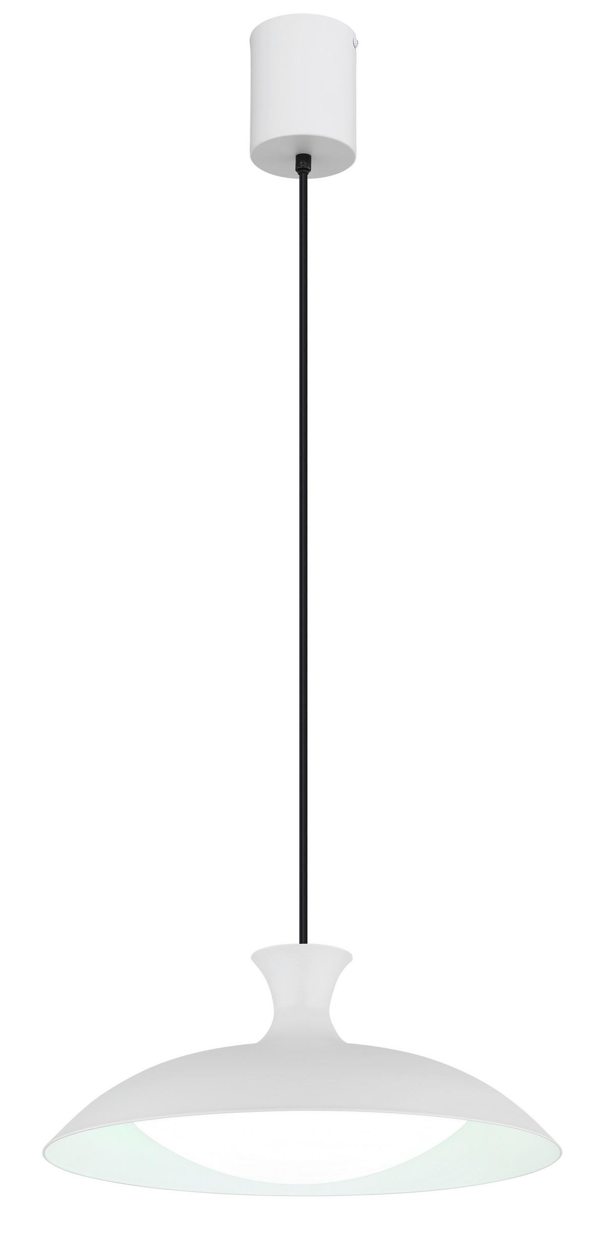 GLOBO Pendelleuchte weiß Metall H/D: ca. 150x40 cm 1.0 Brennstellen Rocha - weiß (40,00/150,00cm) - GLOBO