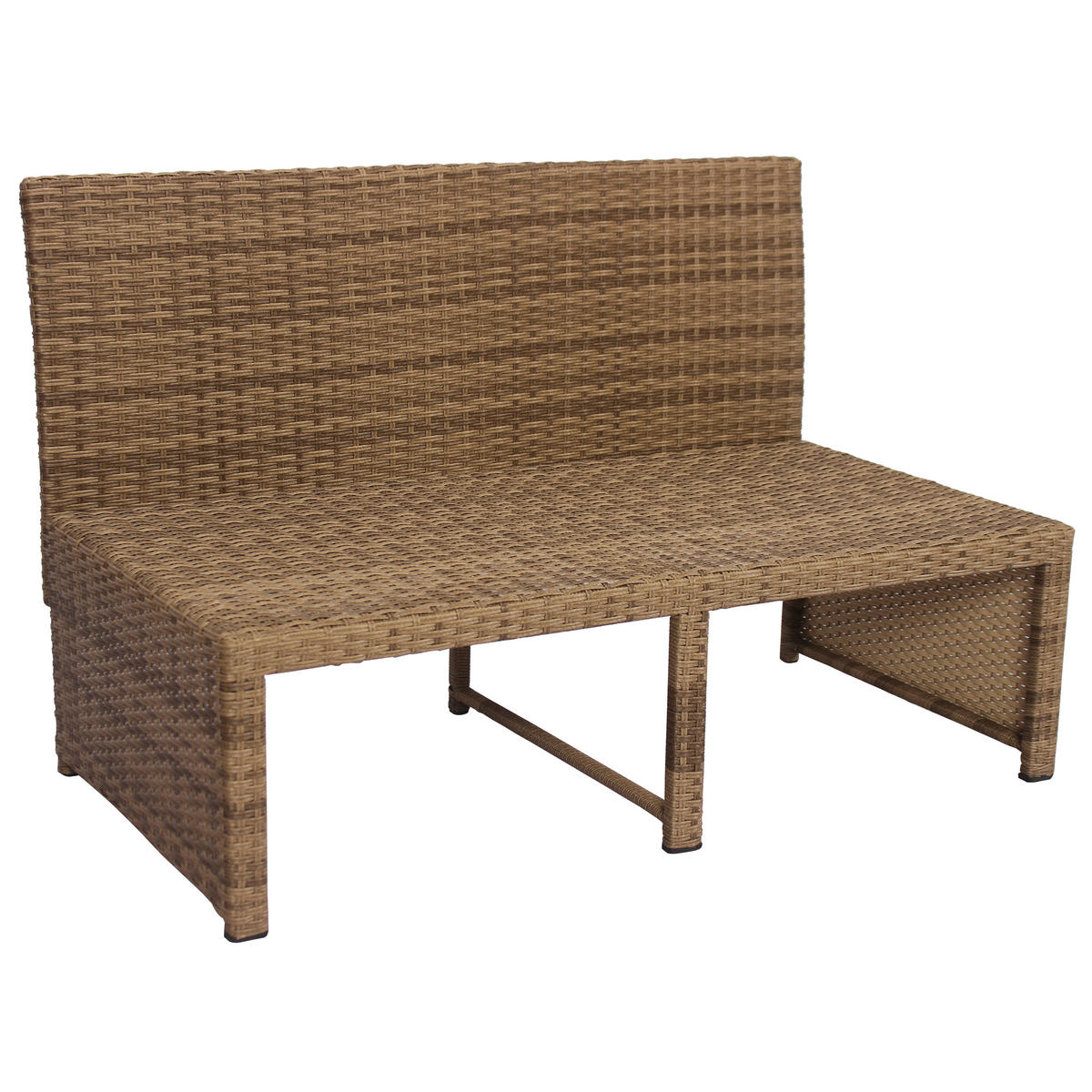 POCOline Gartensitzgruppe Lund braun Polyrattangeflecht Lund - braun/natur - POCOline