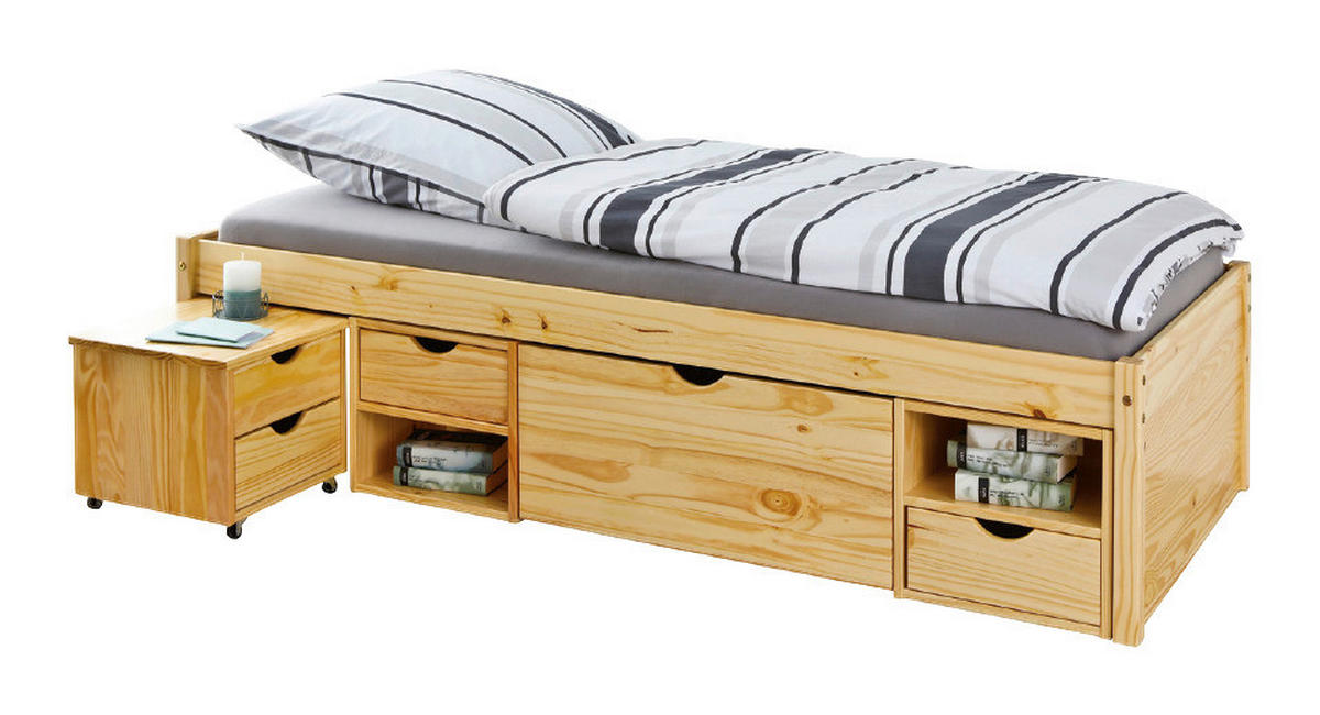 Funktionsbett Claas natur Liegefläche B/L: ca. 90x200 cm Claas - natur (209,00/48,00/96,00cm) - Inter Link