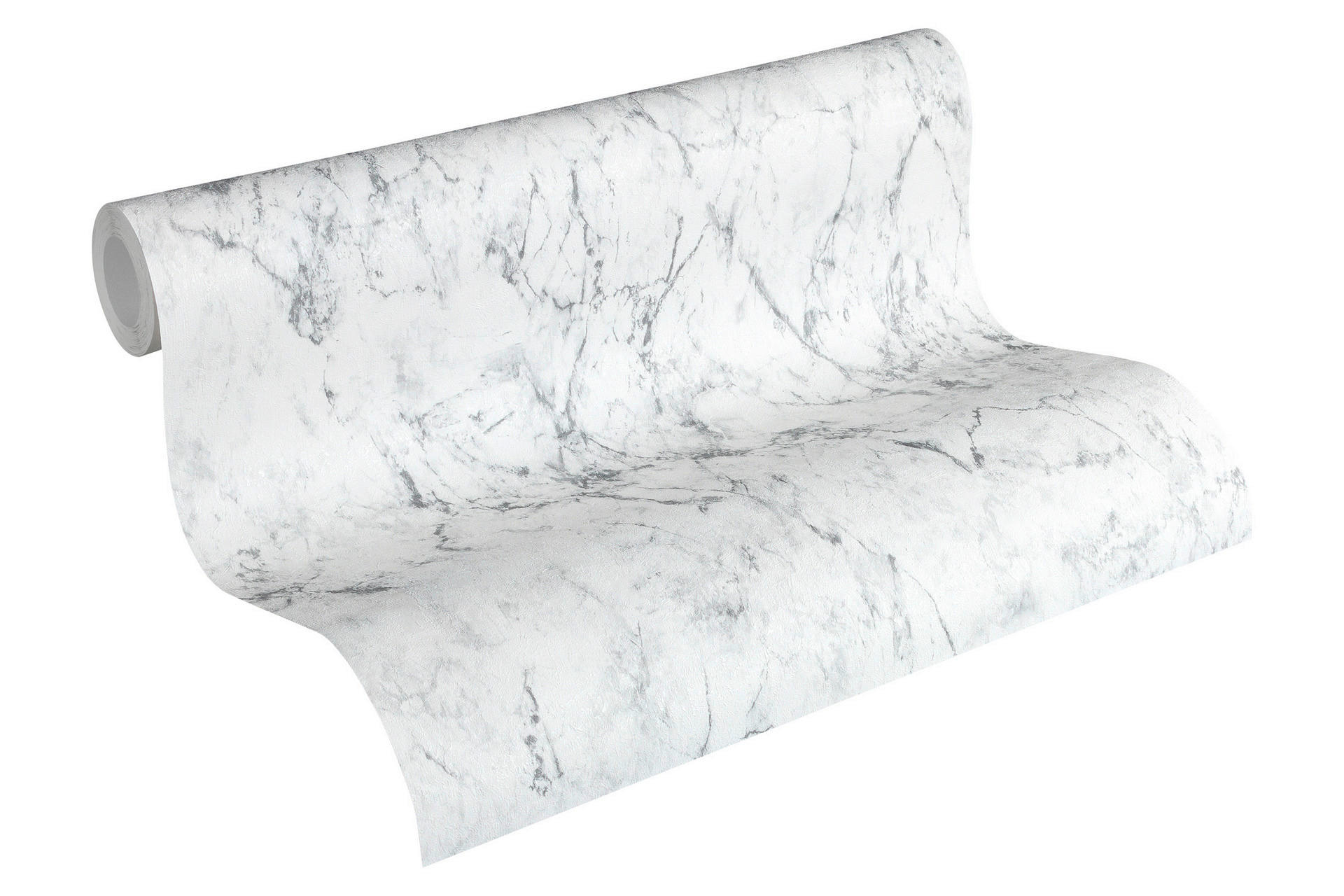 Vliestapete Marmor weiß grau B/L: ca. 53x1005 cm Vliestapete_36157-2_Neue_Bude - weiß/grau (53,00/1005,00cm)