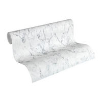 Vliestapete Marmor weiß grau B/L: ca. 53x1005 cm Vliestapete_36157-2_Neue_Bude - weiß/grau (53,00/1005,00cm)