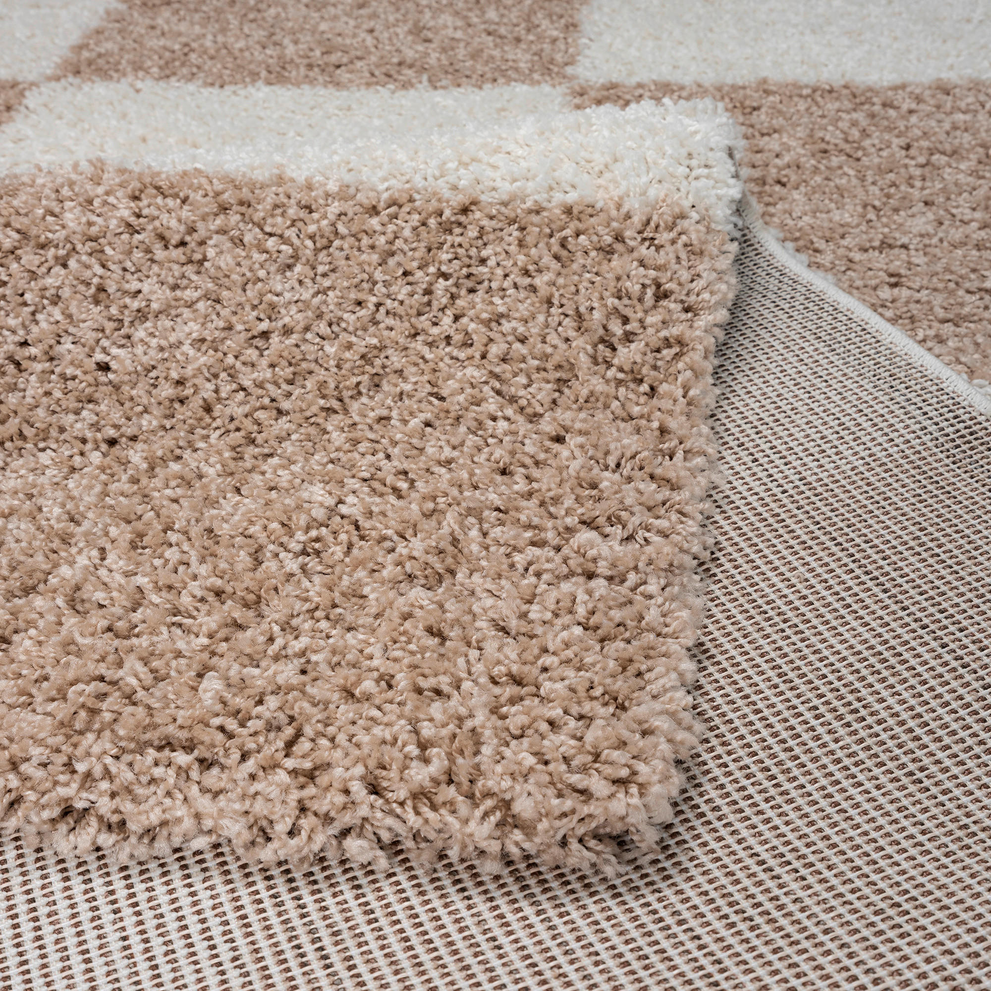 Thumbnail - Sanat Hochflorteppich MILANO beige B/L: ca. 80x200 cm