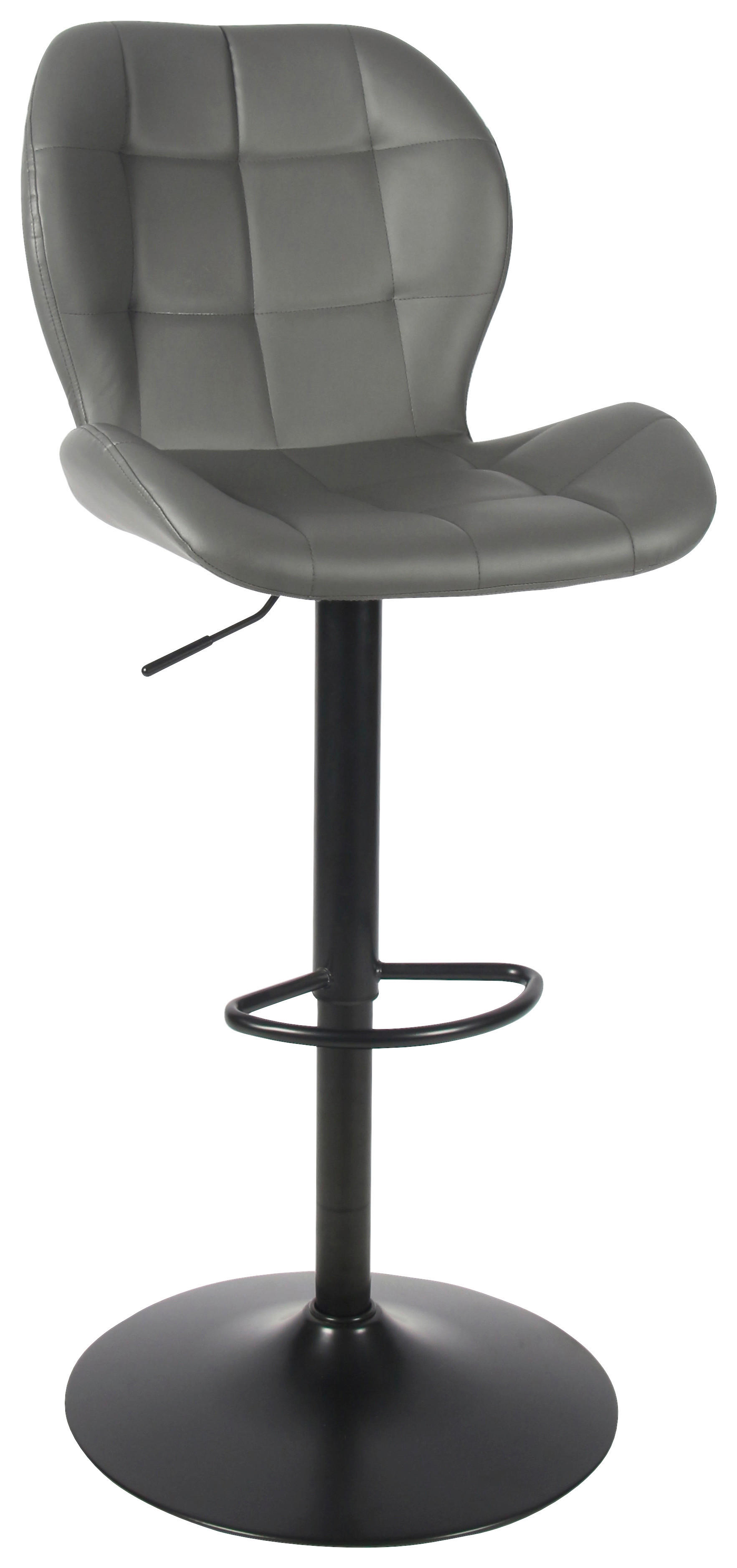 Barhocker Raja Barhocker 14626 grau Kunstleder B/H/T: ca. 53x124x41 cm Raja Barhocker 14626 - schwarz/grau (53,00/124,00/41,00cm)