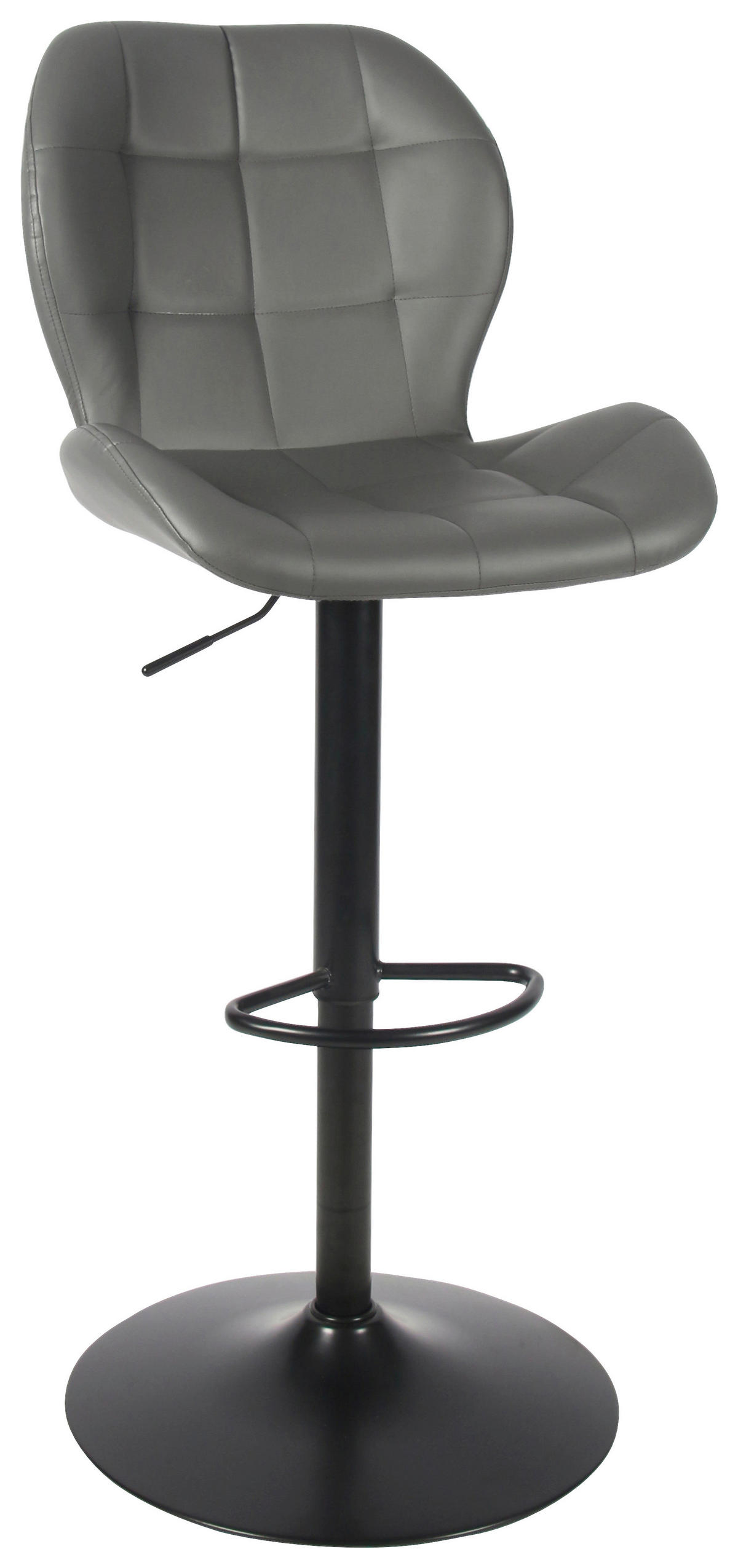 Barhocker Raja Barhocker 14626 grau Kunstleder B/H/T: ca. 53x124x41 cm Raja Barhocker 14626 - schwarz/grau (53,00/124,00/41,00cm)