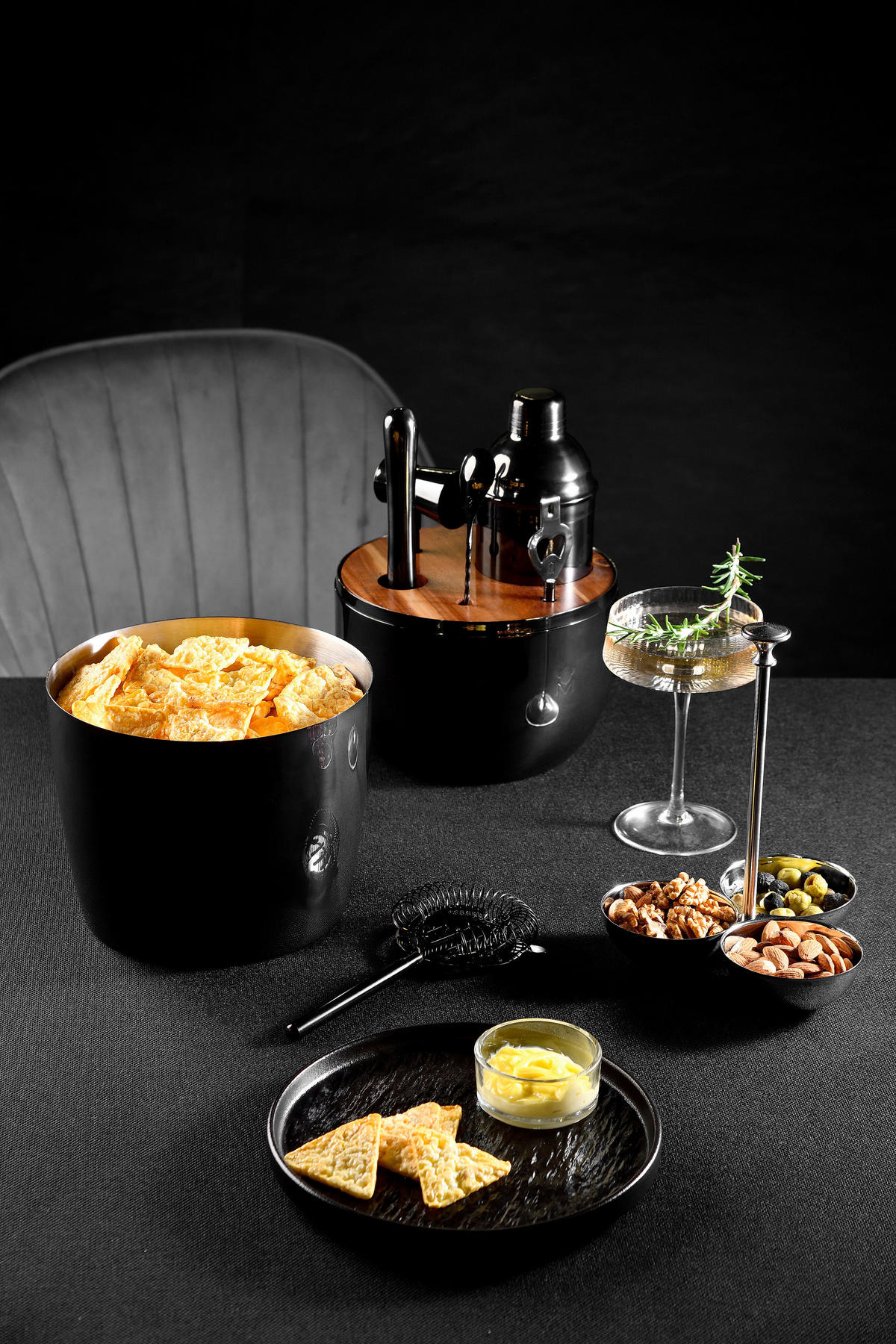 MASTERPRO Cocktail-Set THE DROP schwarz Edelstahl THE DROP - schwarz - MASTERPRO