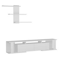 Wohnwand Game weiß B/H/T: ca. 180x36x29,6 cm Game - weiß (180,00/36,00/29,60cm) - moebel17