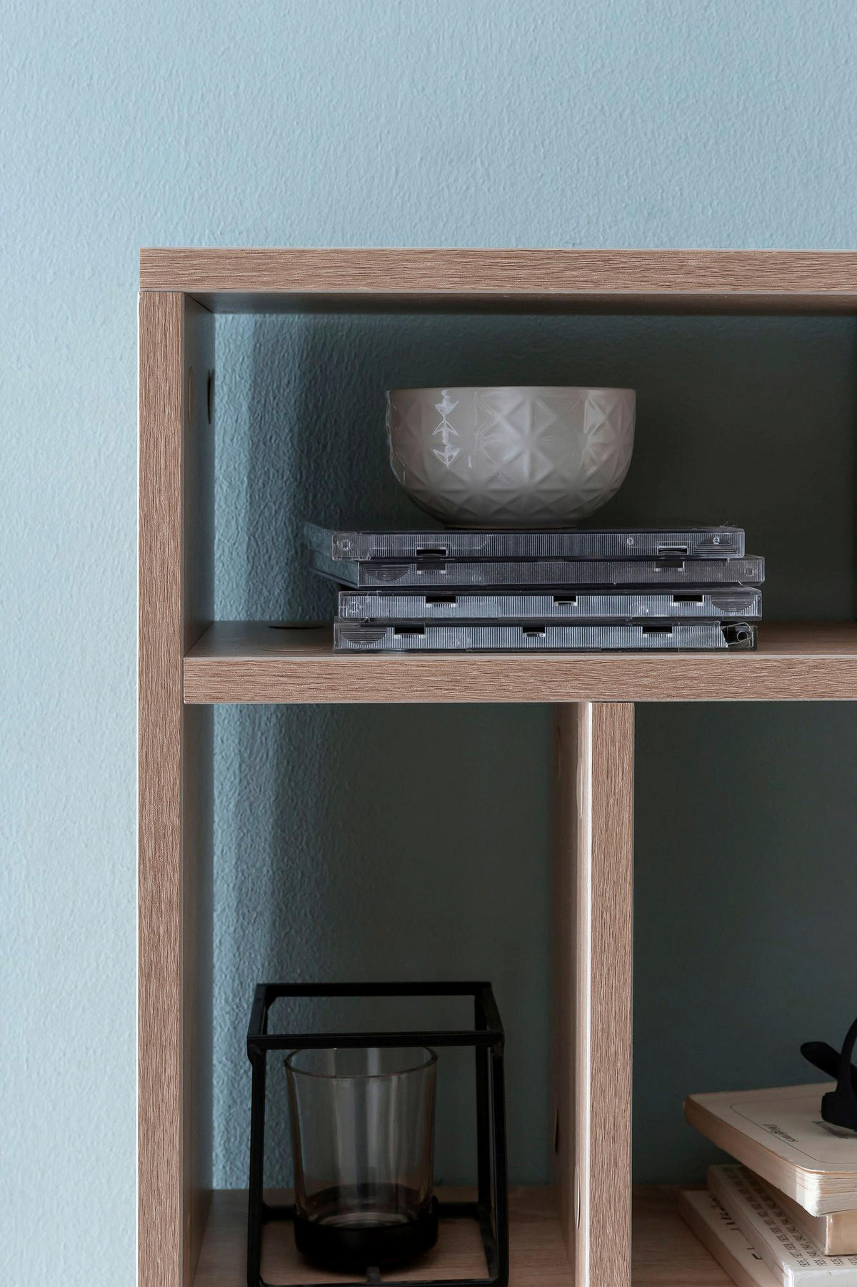 Wandregal Eiche Sonoma Nachbildung B/H/T: ca. 75x51x16 cm Wandregal - Eiche (75,00/51,00/16,00cm) - Wohnling