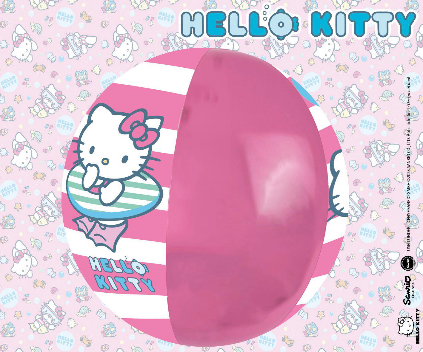 Hello Kitty Wasserball D: ca. 29 cm Wasserball_Hello_Kitty - pink (29,00cm) - Hello Kitty