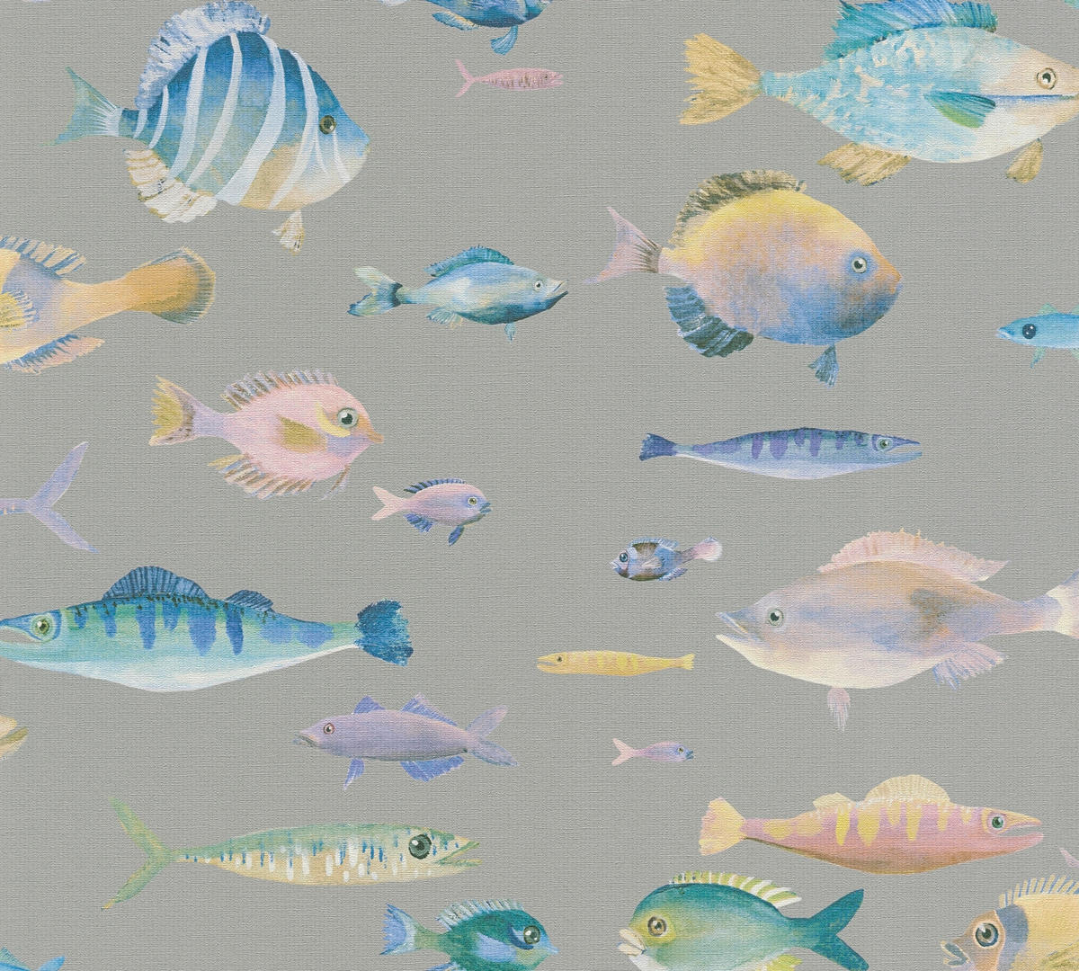 A.S.Creation Vliestapete bunt blau B/H/D: ca. 53x1005x8 cm Vliestapete - blau/bunt (8,00/1005,00cm) - A.S.Creation