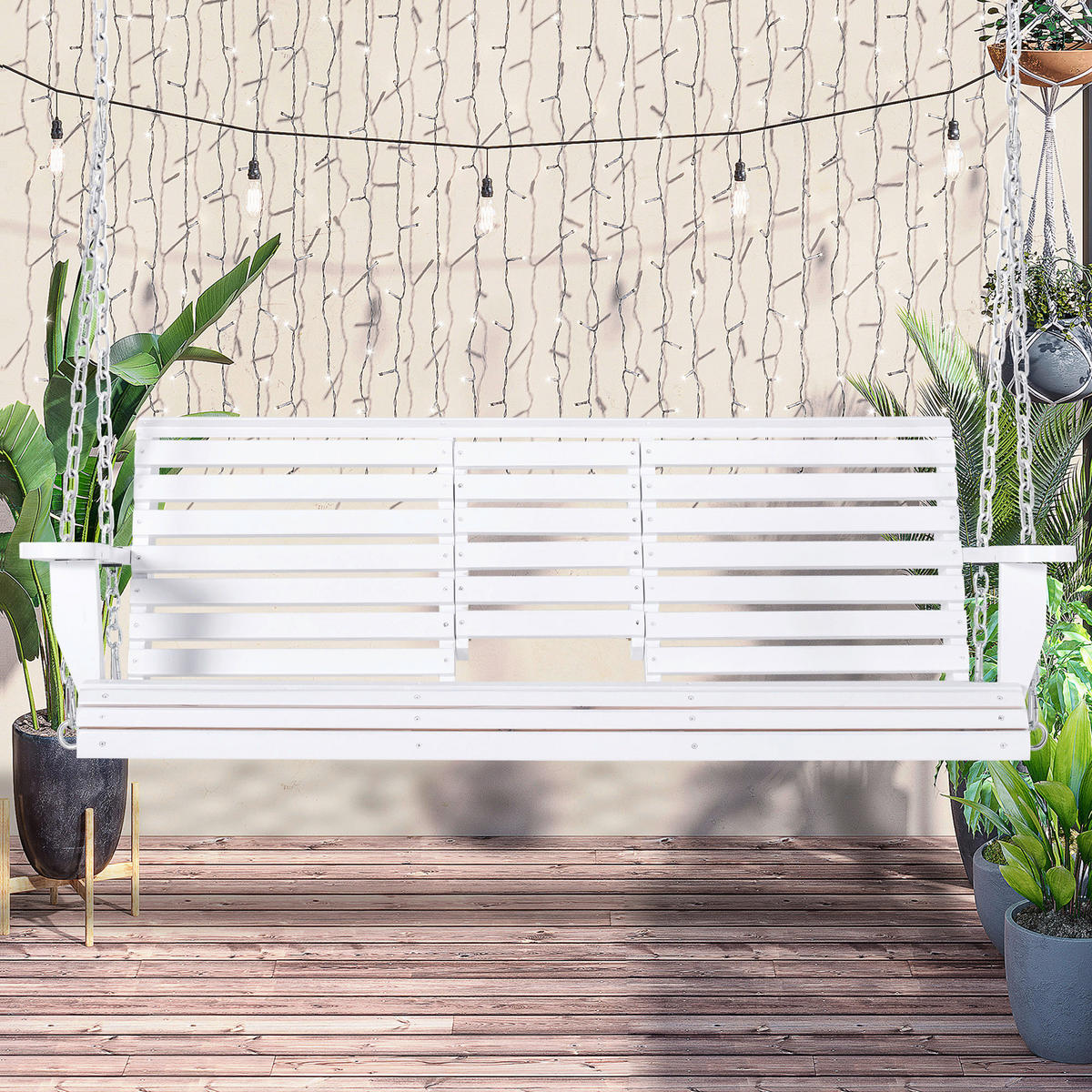 Outsunny Hängebank Hängebank - bunt (150,00/75,00/53,00cm) - Outsunny