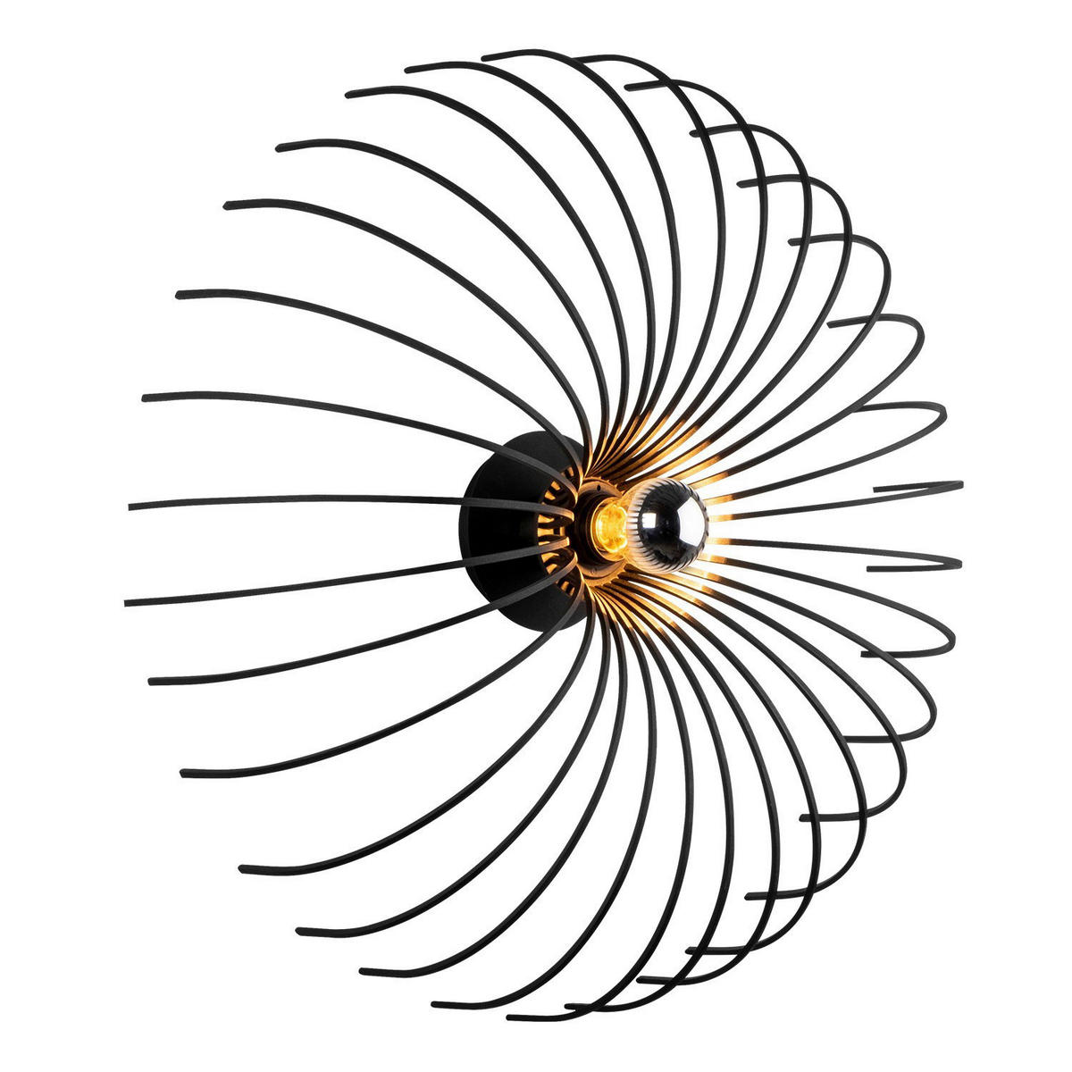 Opviq Wandleuchte schwarz Metall B/H/L: ca. 16x56x16 cm E27 1 Brennstellen Aspendos - schwarz (16,00/16,00/56,00cm) - Opviq